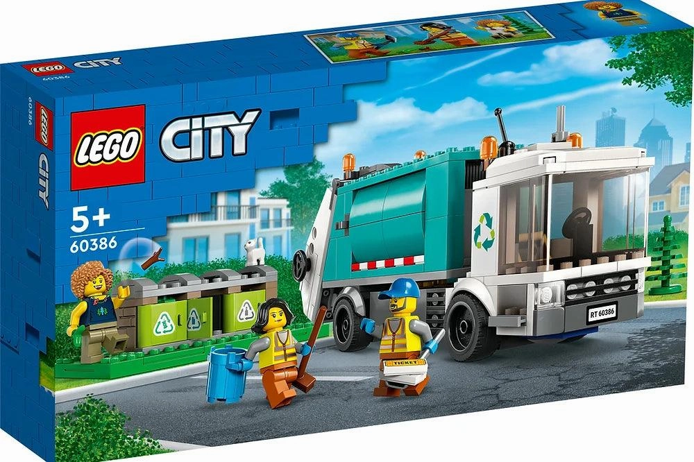 LEGO CITY 60386 Recycling Truck Villain Figure Robot Design