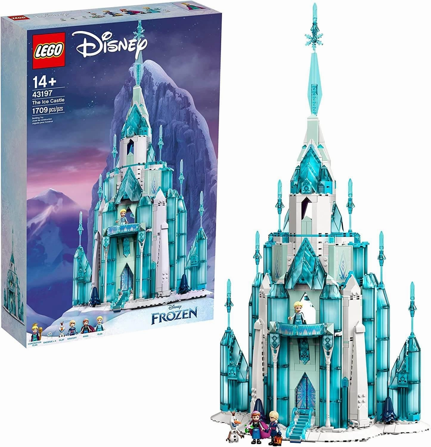 LEGO DISNEY 43197 Disney The Ice Castle Building Toy Kit Vintage Theme