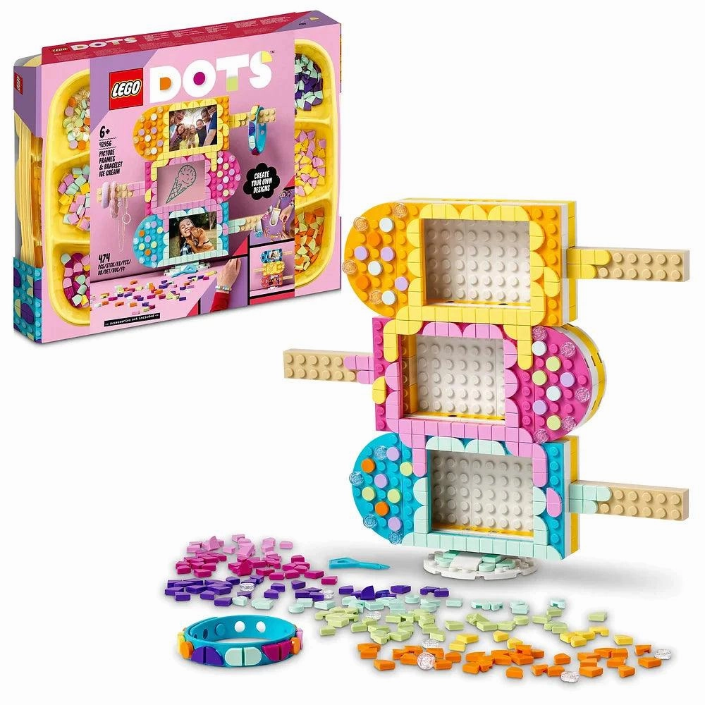 LEGO DOTS 41956 Ice Cream Picture Frames & Bracelet Hallway Display