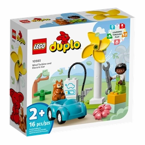 LEGO DUPLO 10985 Wind Turbine and Electric Car Ceramic Sculpture
