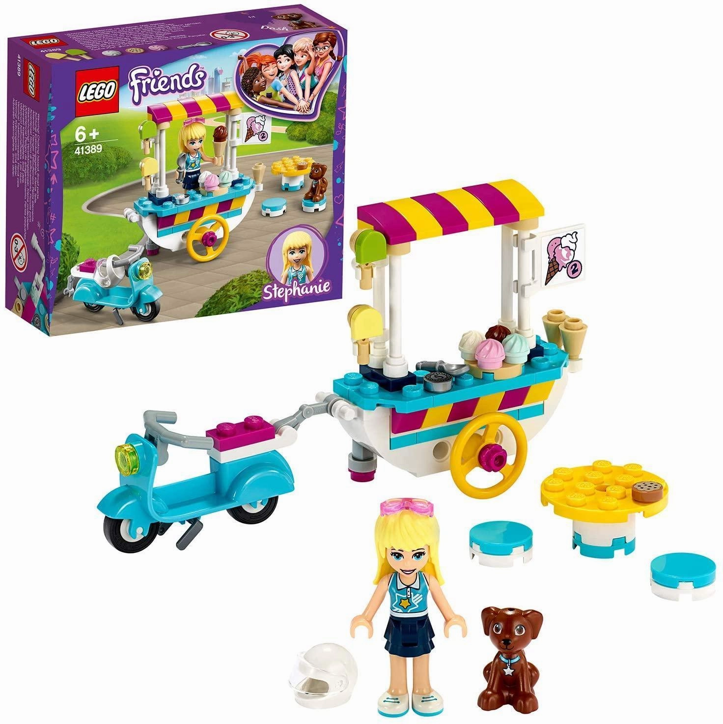 Office Accent LEGO FRIENDS 41389 Ice Cream Cart Playset with Stephanie