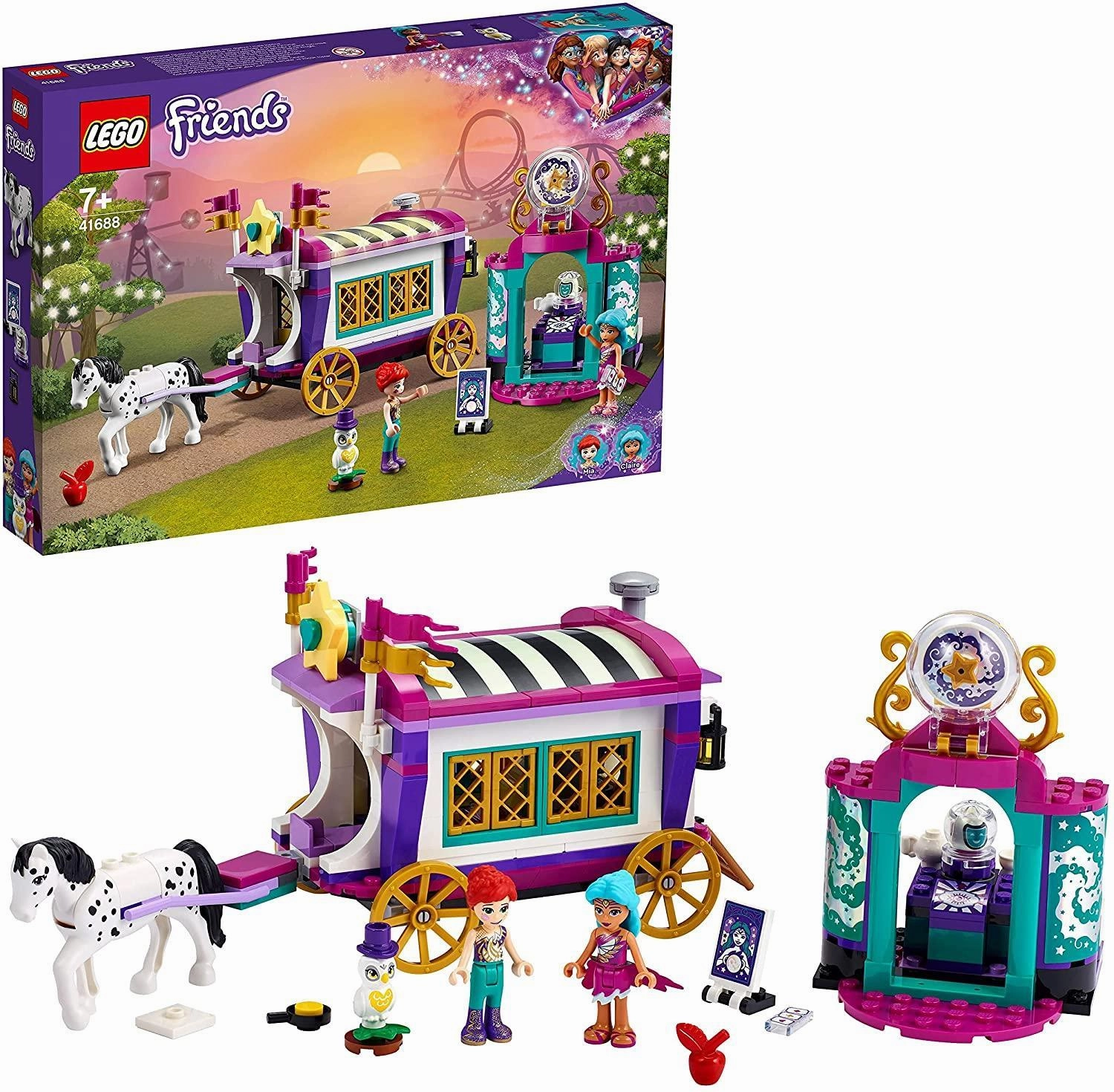 LEGO FRIENDS 41688 Magical Caravan Horse Set Variant Paint