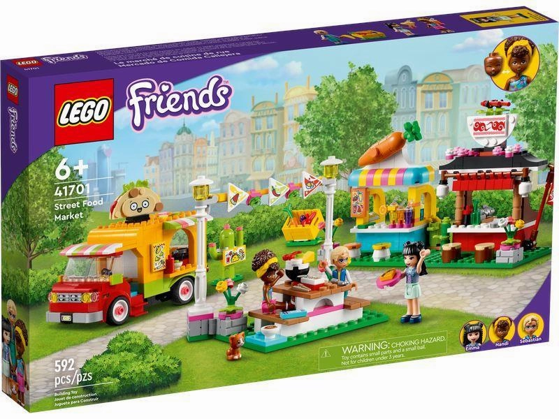Articulated Replica Augmented reality LEGO FRIENDS 41701 Street Food Market