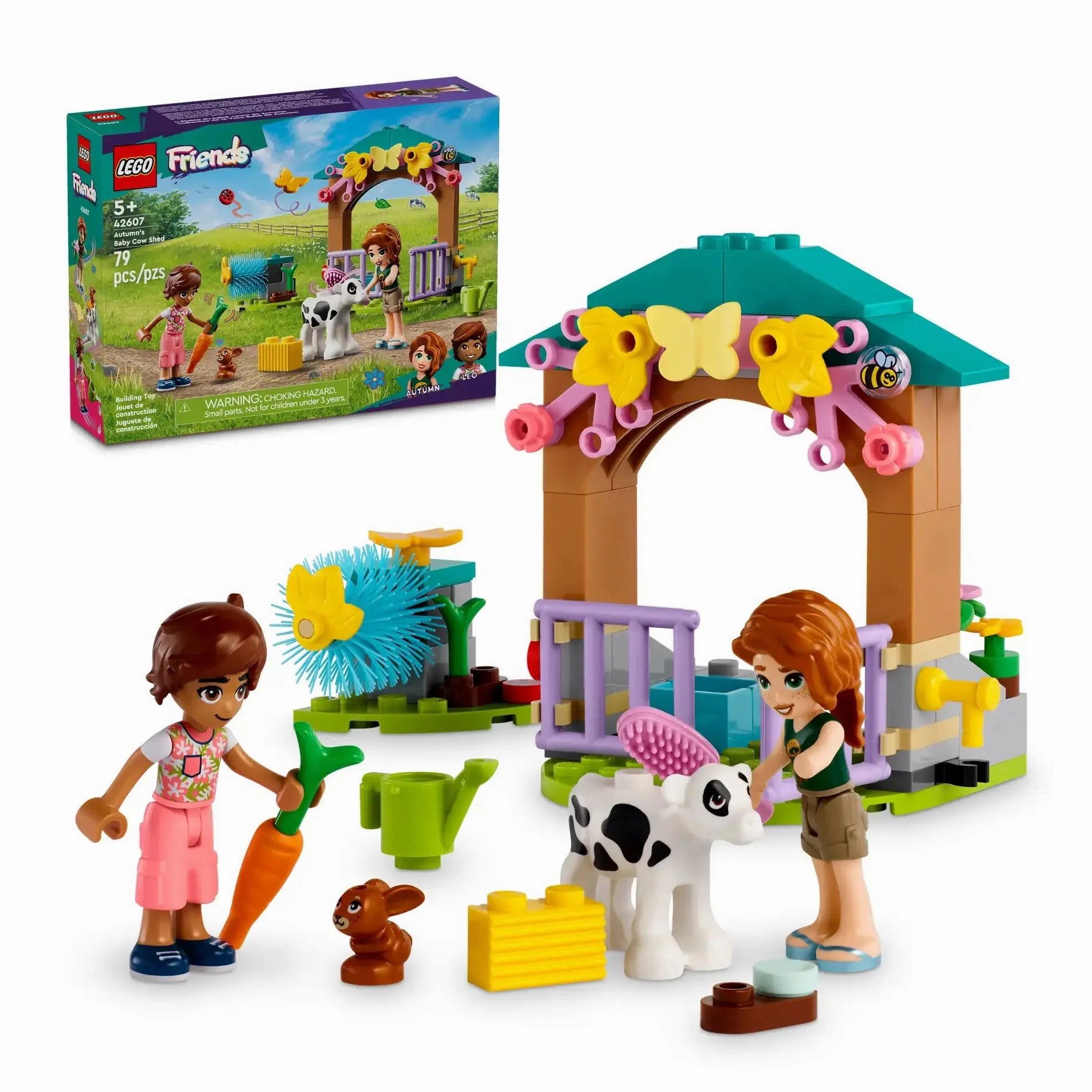 LEGO FRIENDS 42607 Autumn's Baby Cow Shed Summer Toy