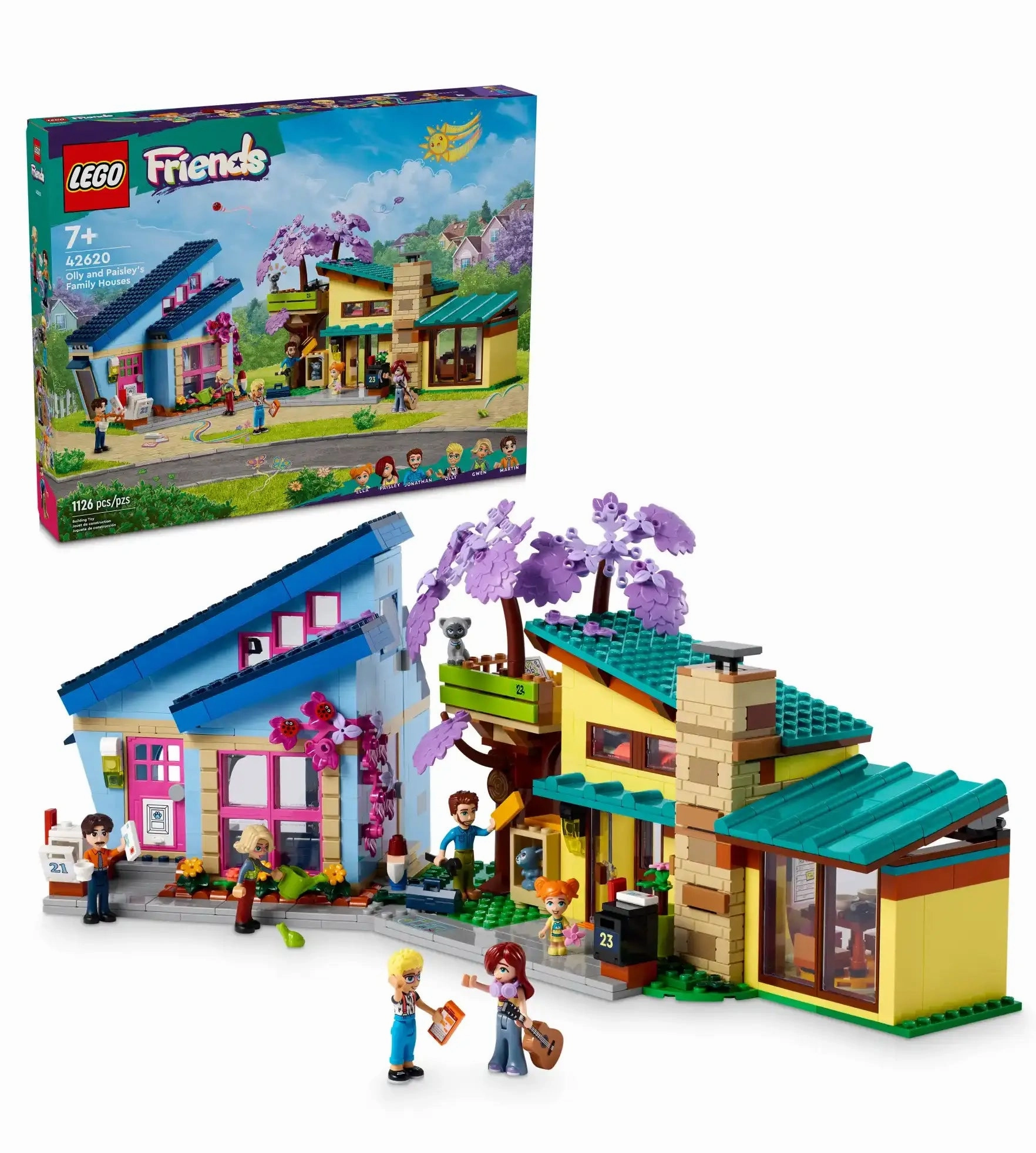 LEGO FRIENDS 42620 Olly and Paisley's Family Houses Scandinavian design