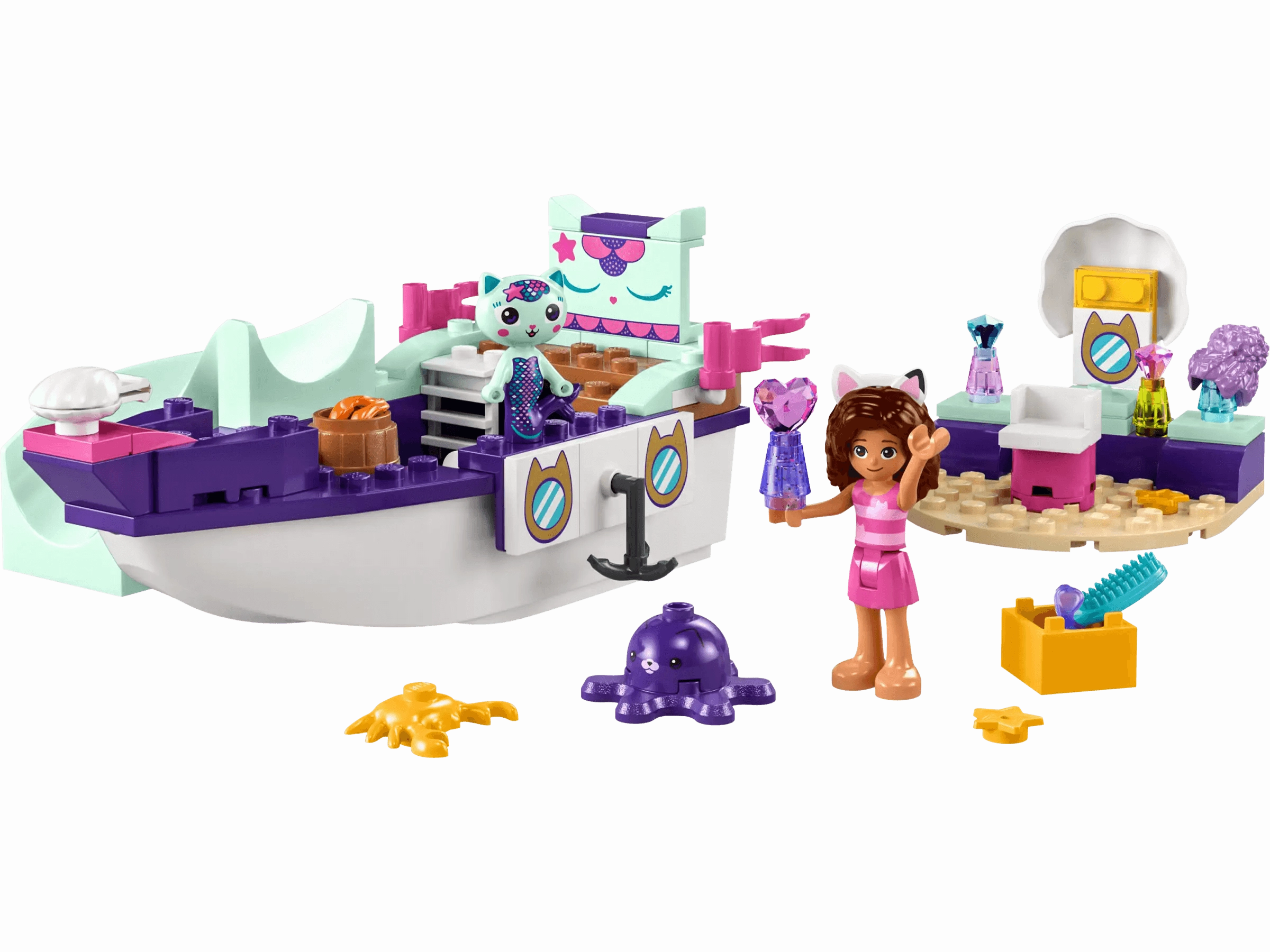 LEGO GABB'Y DOLLHOUSE 10786 Gabby & MerCat's Ship & Spa Miniature Art
