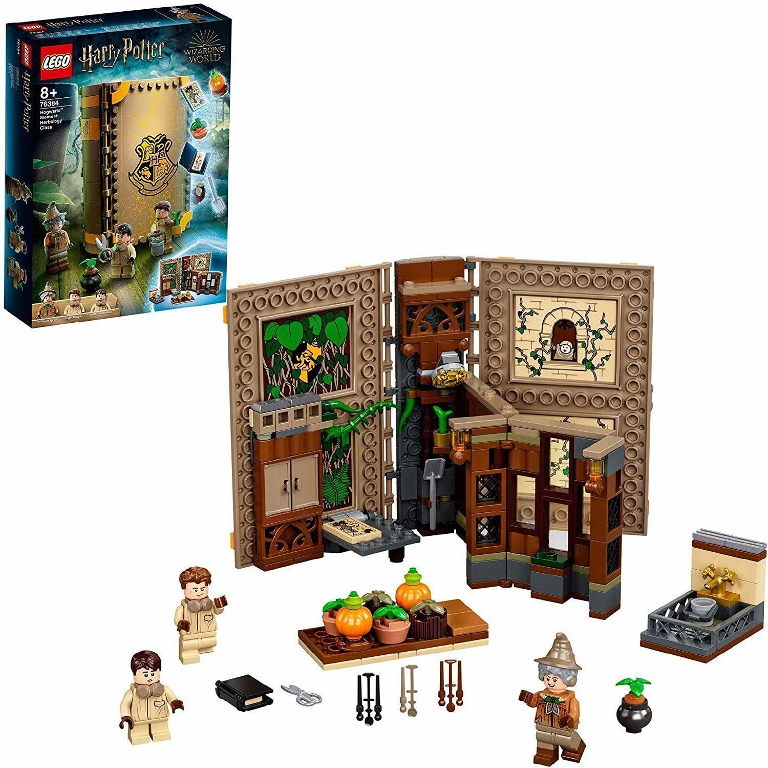 LEGO HARRY POTTER 76384 Hogwarts Herbology Class Playset Posable Model