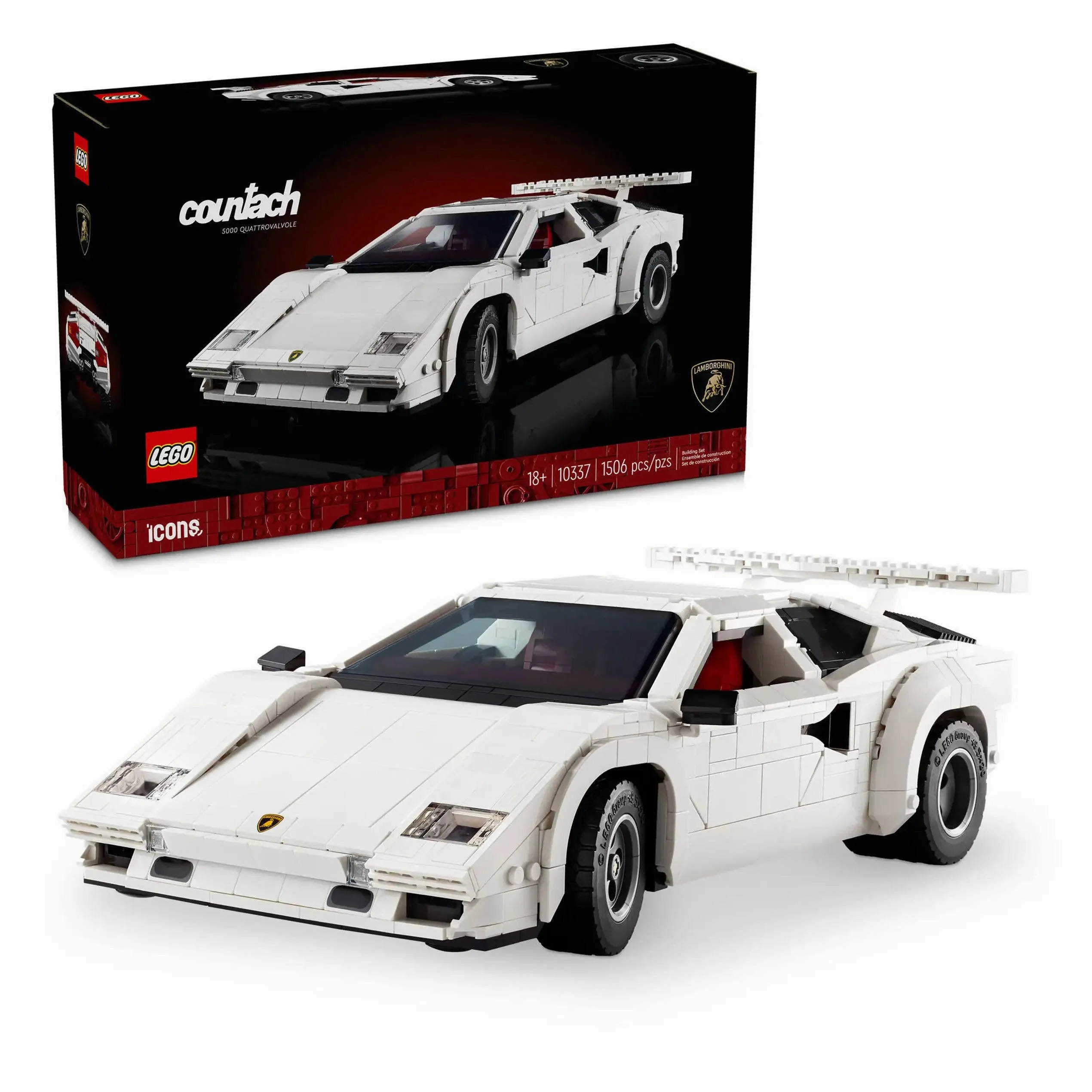LEGO ICONS 10337 Lamborghini Countach 5000 Quattrovalvole Asian Zen Fantasy Toy