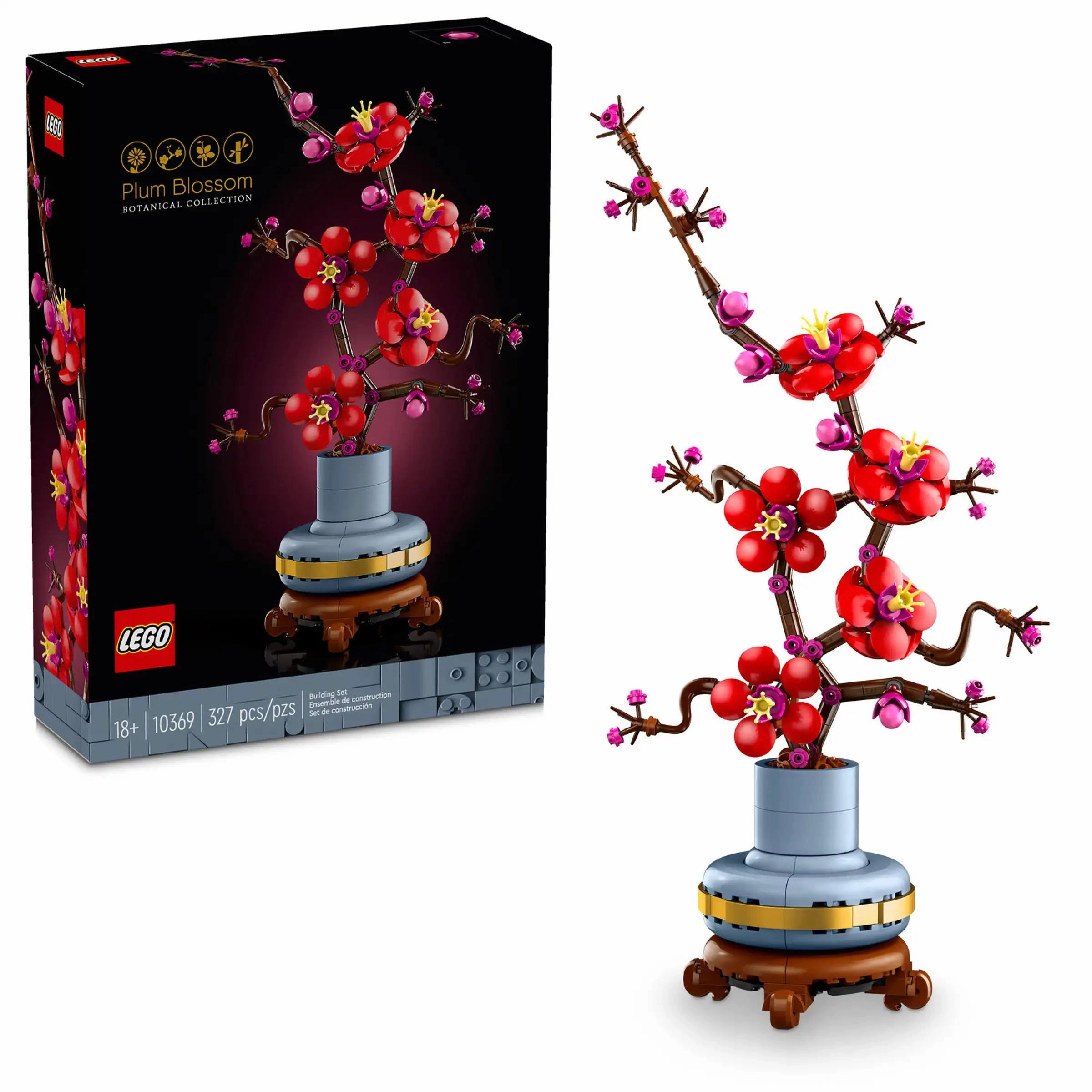 Gift wrapping Samurai Figure LEGO ICONS 10369 Plum Blossom