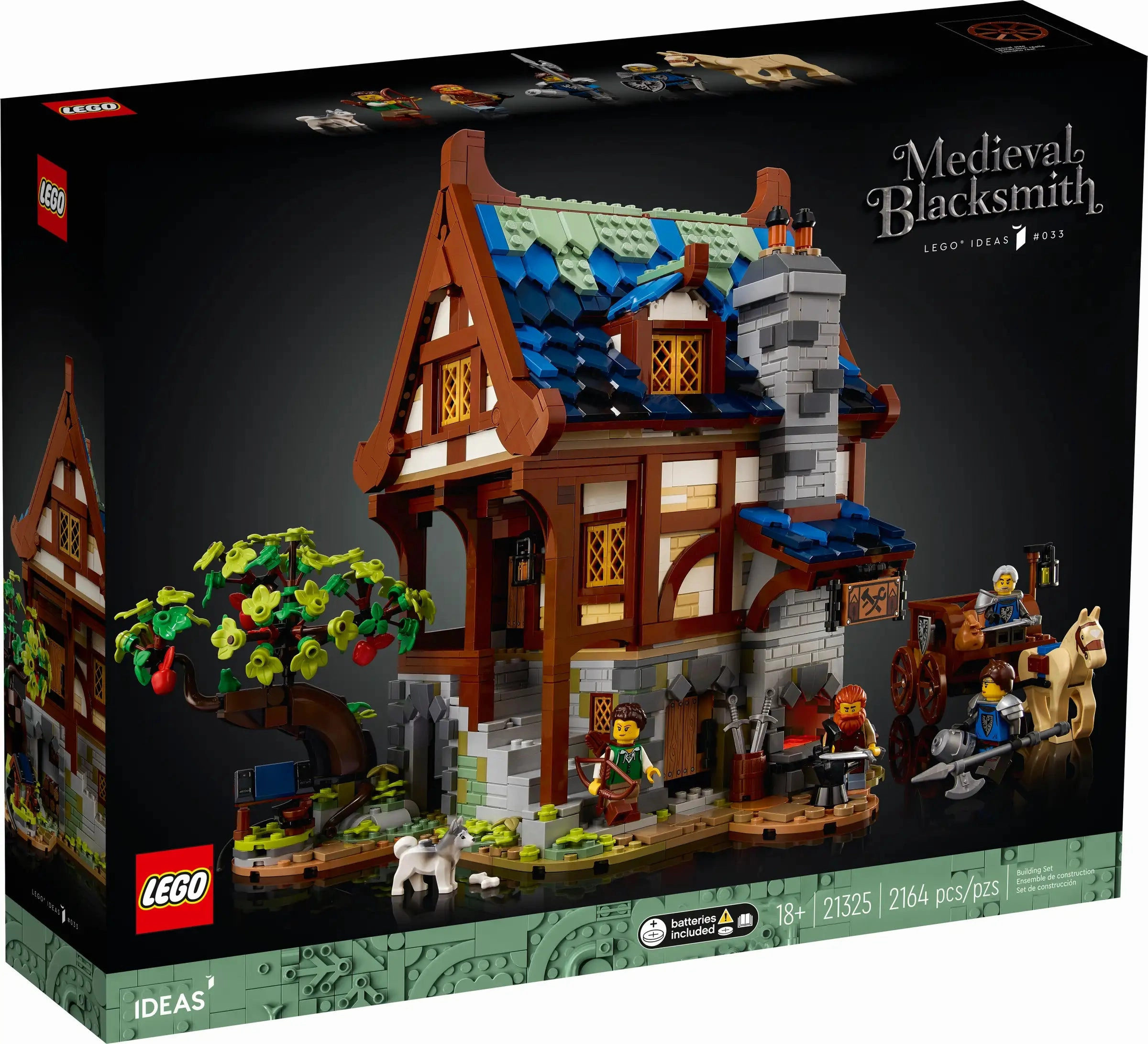 LEGO IDEAS 21325 Medieval Blacksmith Assembly Required Horror Monster