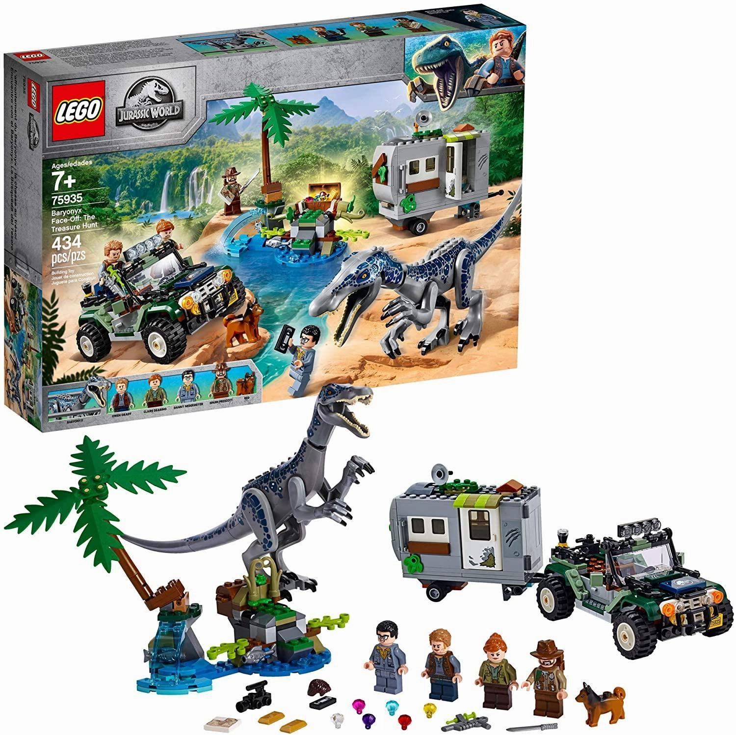 Story Driven LEGO JURASSIC WORLD 75935 Baryonyx Face Off: The Treasure Hunt