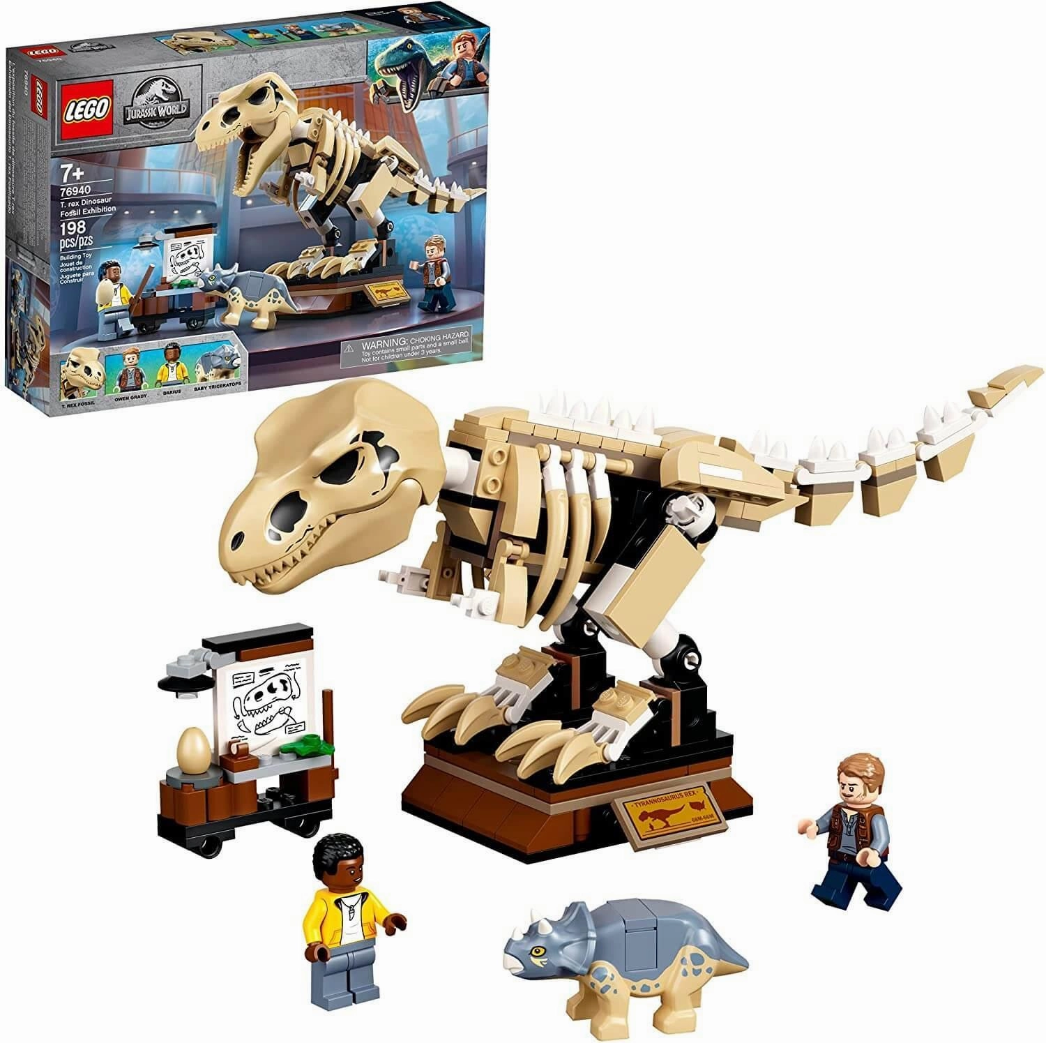 LEGO JURASSIC WORLD 76940 T. Rex Dinosaur Fossil Exhibition Building Kit Mythological God
