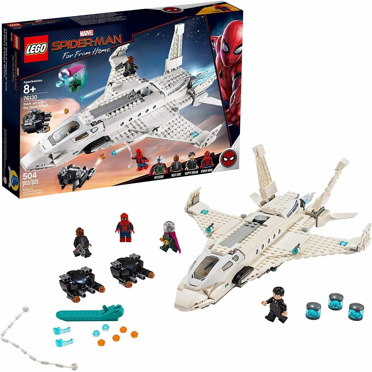 Dinosaur Replica Rococo Sculpture LEGO MARVEL 76130 Spider Man Far From Home: Stark Jet and the Drone Attack