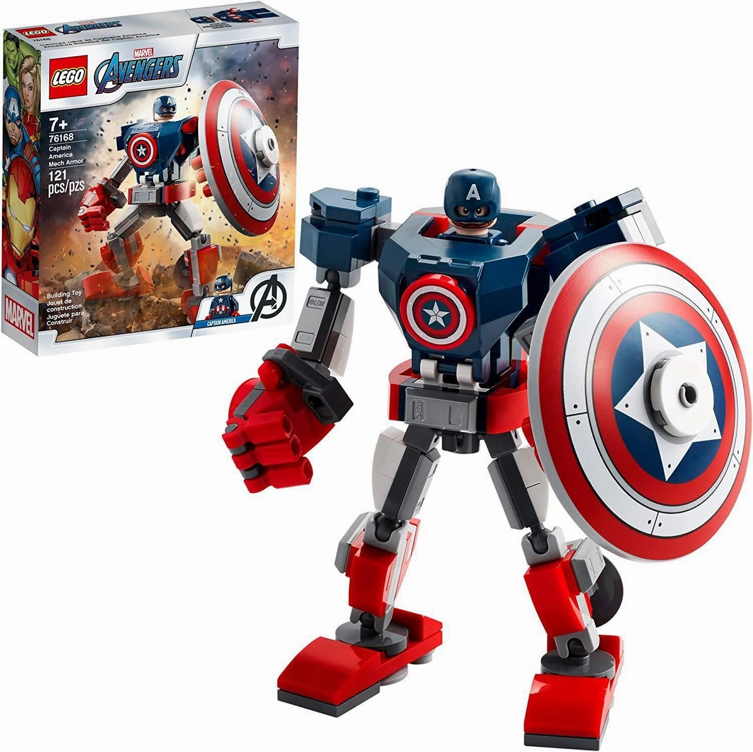 LEGO MARVEL 76168 Captain America Mech Armor Grand Prize