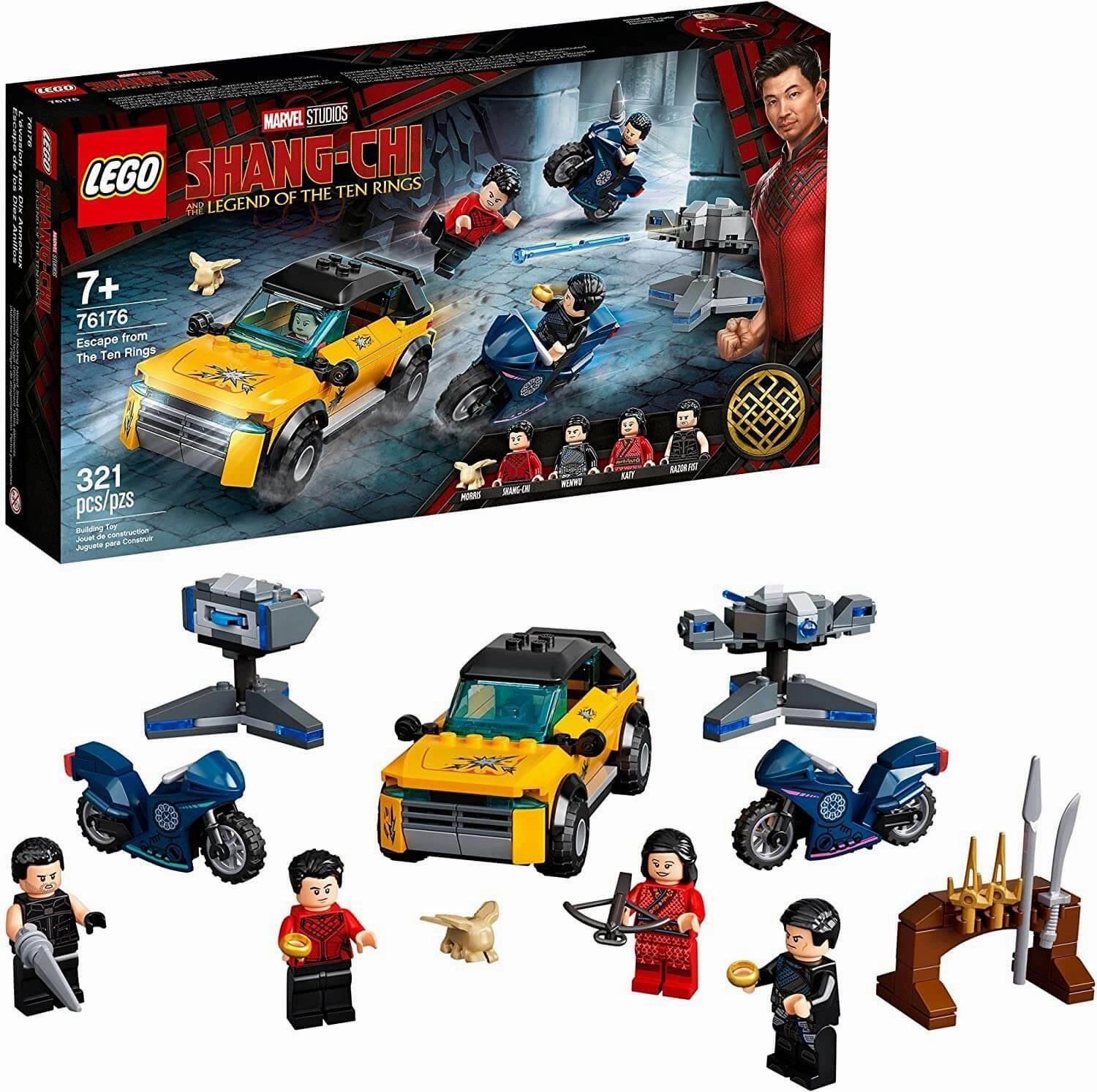 LEGO MARVEL 76176 Marvel Shang-Chi Escape from The Ten Rings Building Kit City Memento