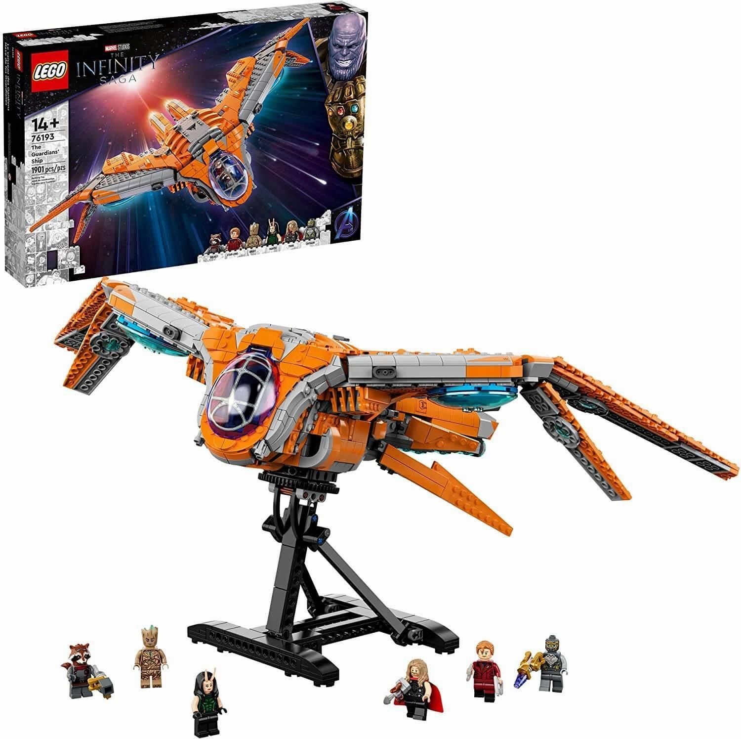 LEGO MARVEL 76193 Marvel The Guardians?? Ship Space Battleship Building Kit Iconic Character
