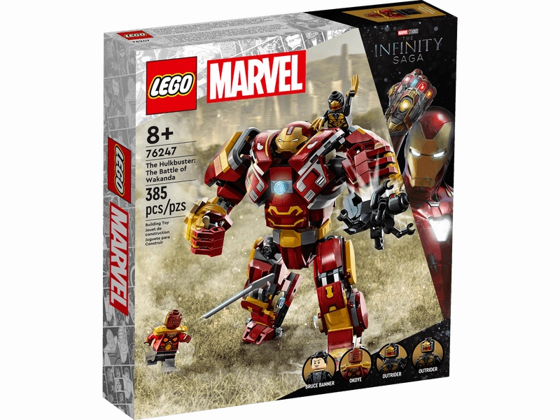 LEGO MARVEL 76247 The Hulkbuster: The Battle of Wakanda Posable Model Exhibition Ready