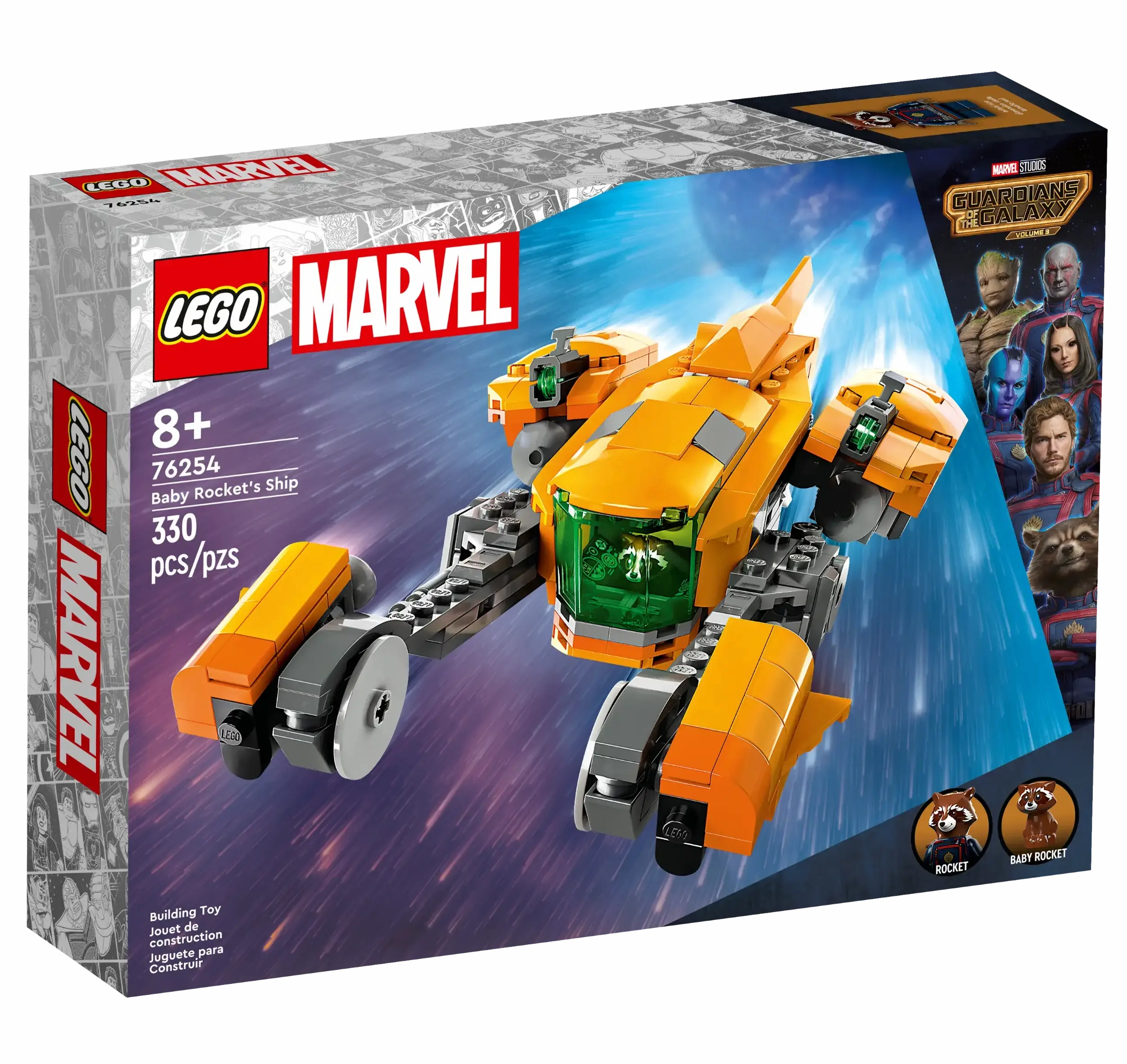 Book Character LEGO MARVEL 76254 Baby Rocket's Ship