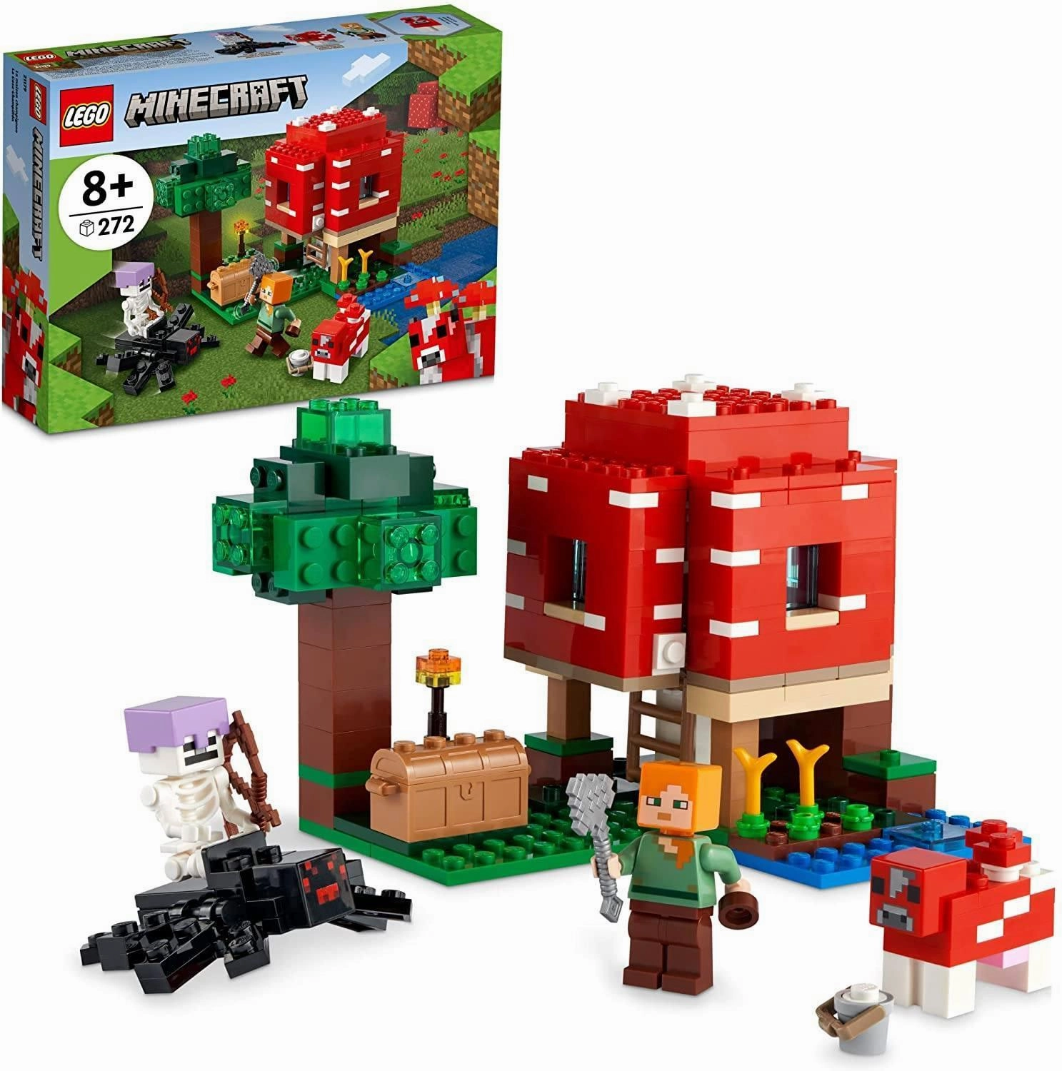 LEGO MINECRAFT 21179 - The Mushroom House Gender Neutral