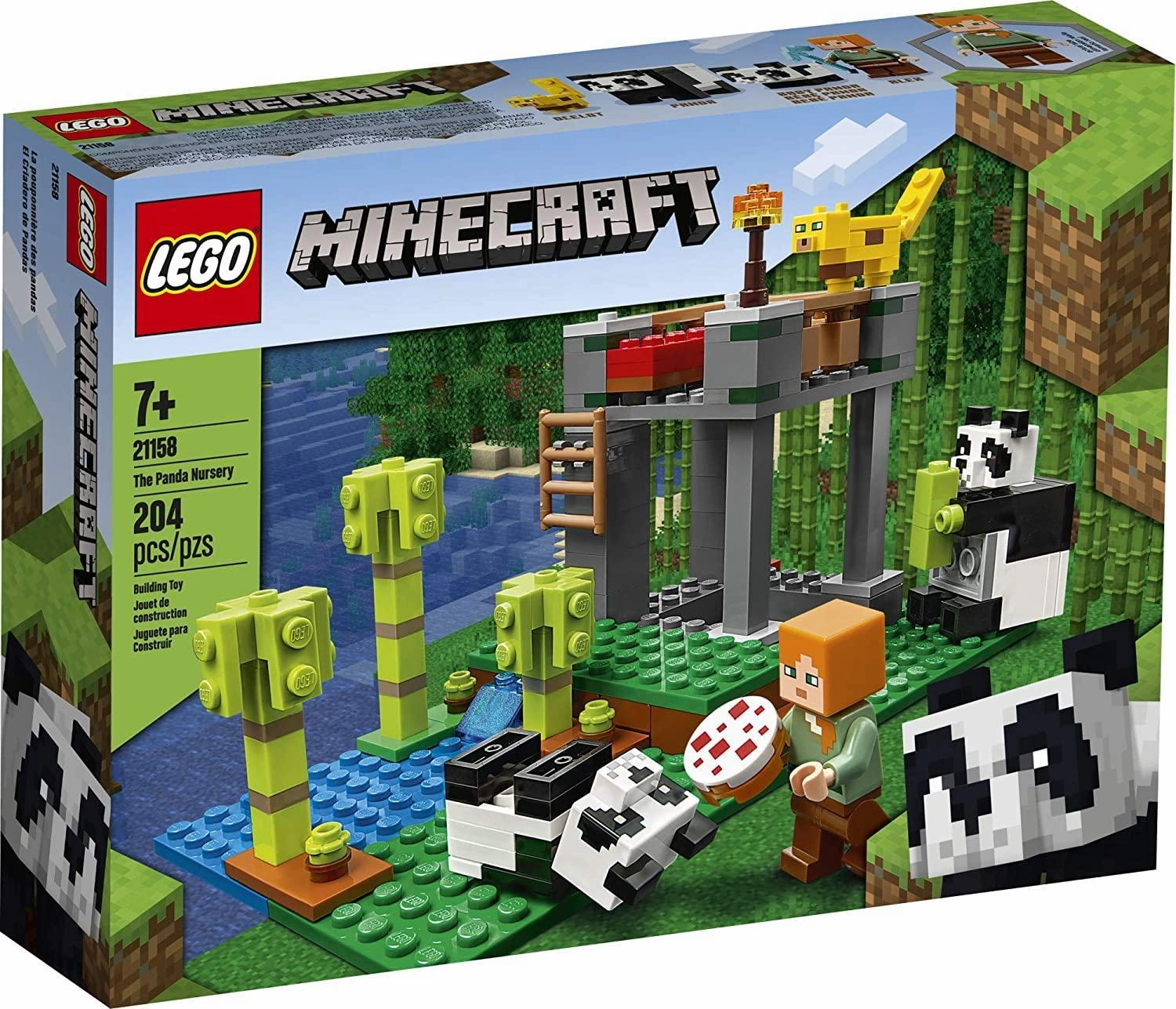 LEGO MINECRAFT The Panda Nursery Building Set Display Base Comic Adaptation