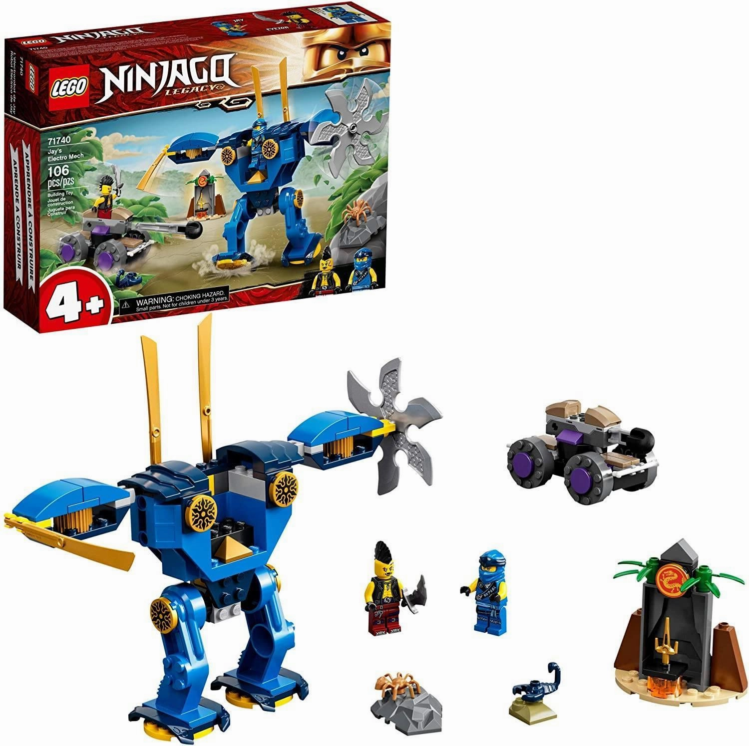 LEGO NINJAGO 71740 Legacy Jay??s Electro-Mech Toy Factory Direct