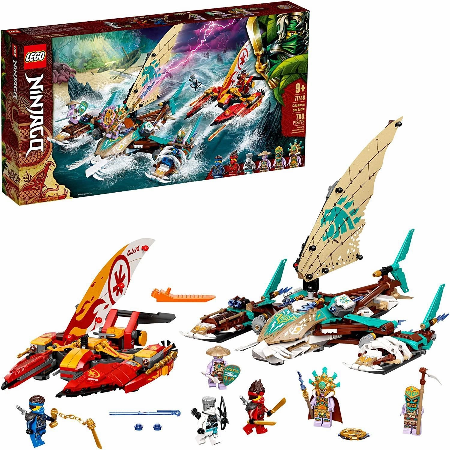Man Cave LEGO NINJAGO 71748 Catamaran Sea Battle Building Set