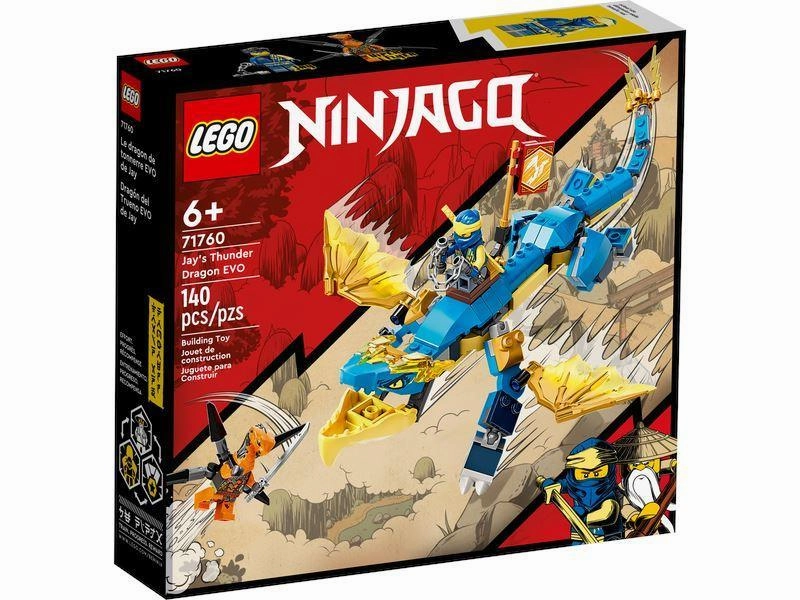 Educational Toy Comic Adaptation LEGO NINJAGO 71760 Jay??s Thunder Dragon EVO