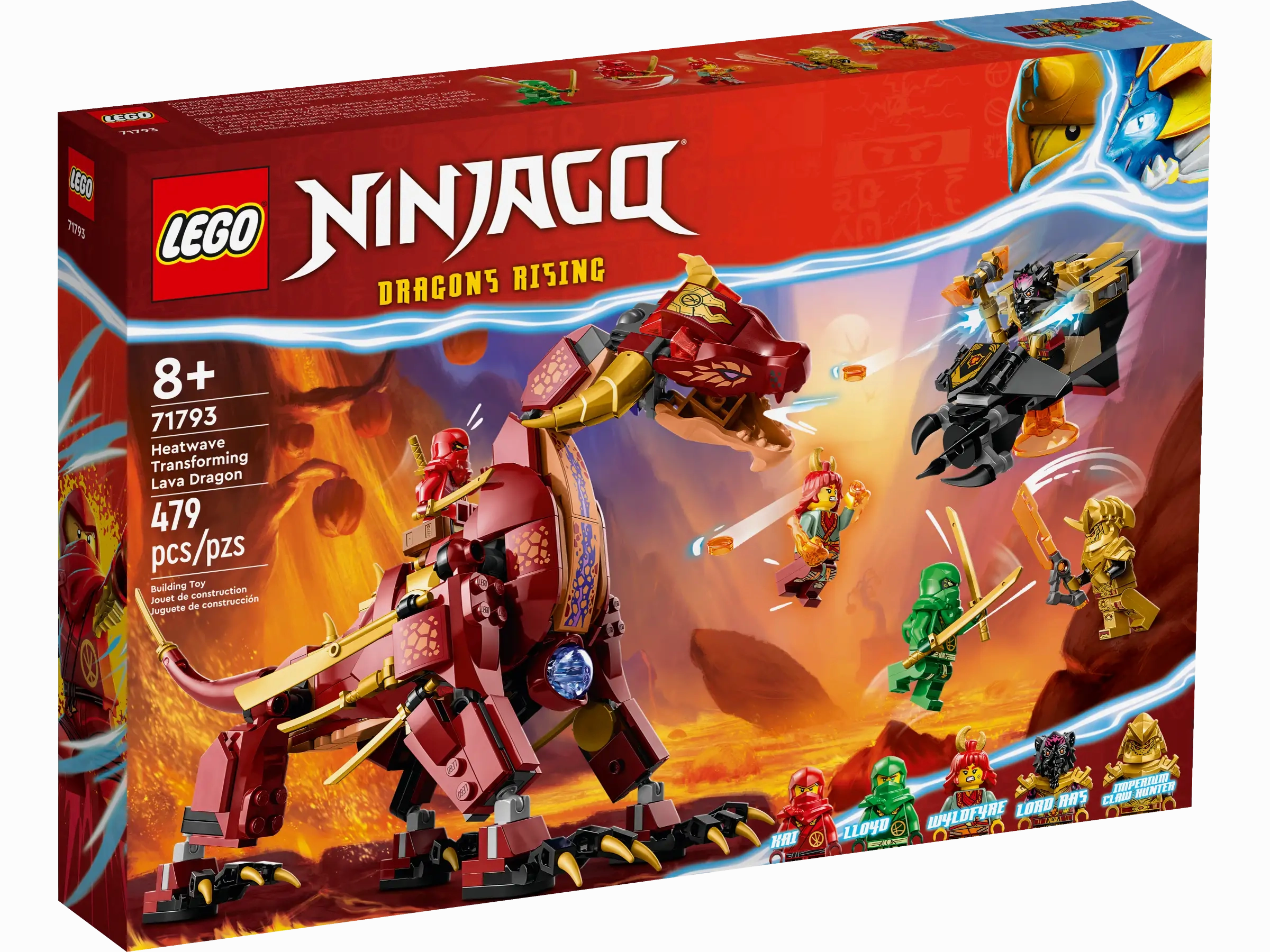 LEGO NINJAGO 71793 Heatwave Transforming Lava Dragon Crystal Figure Community Member