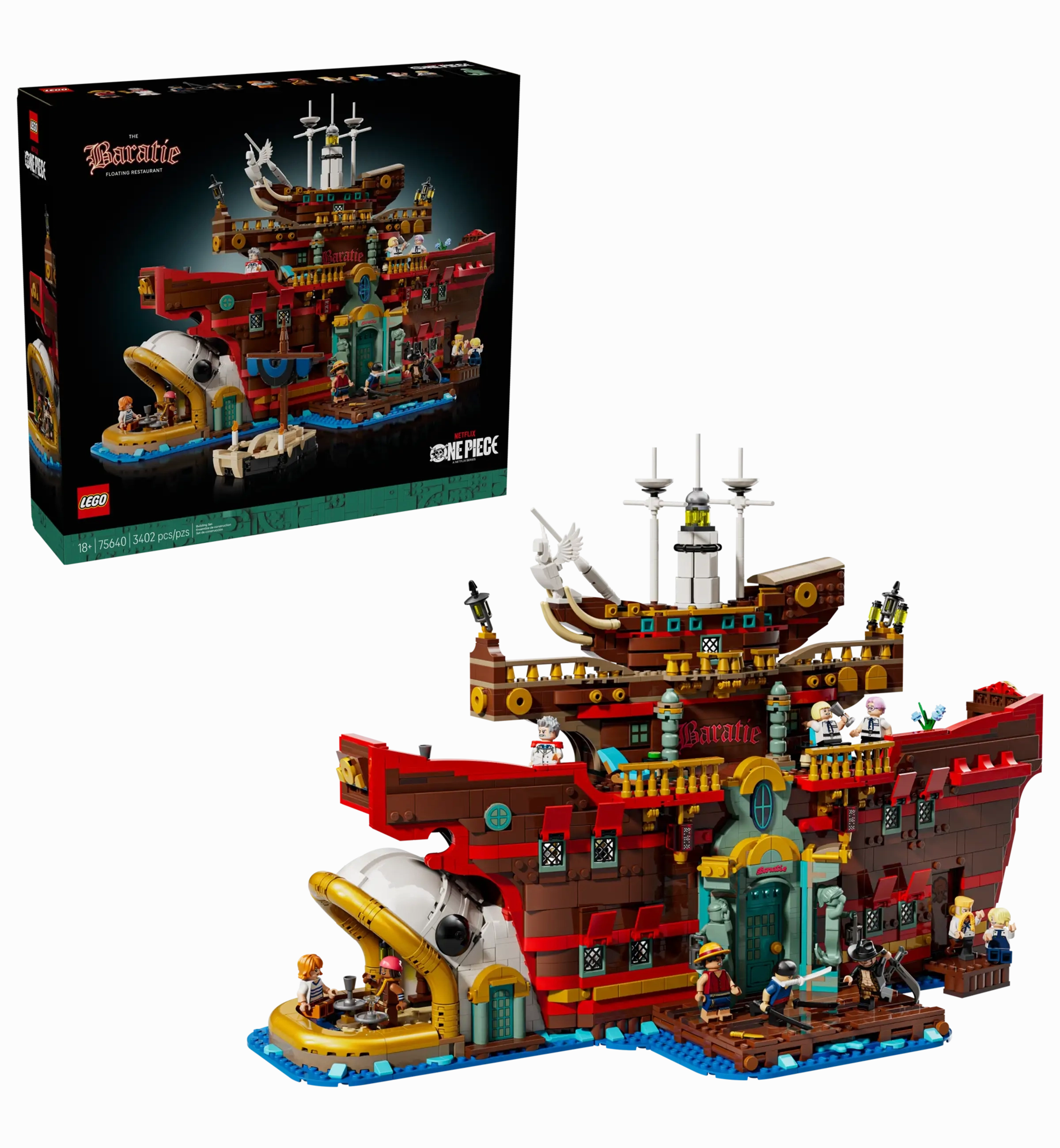 Classroom Decor LEGO ONE PIECE 75640 The Baratie Floating Restaurant for Adults