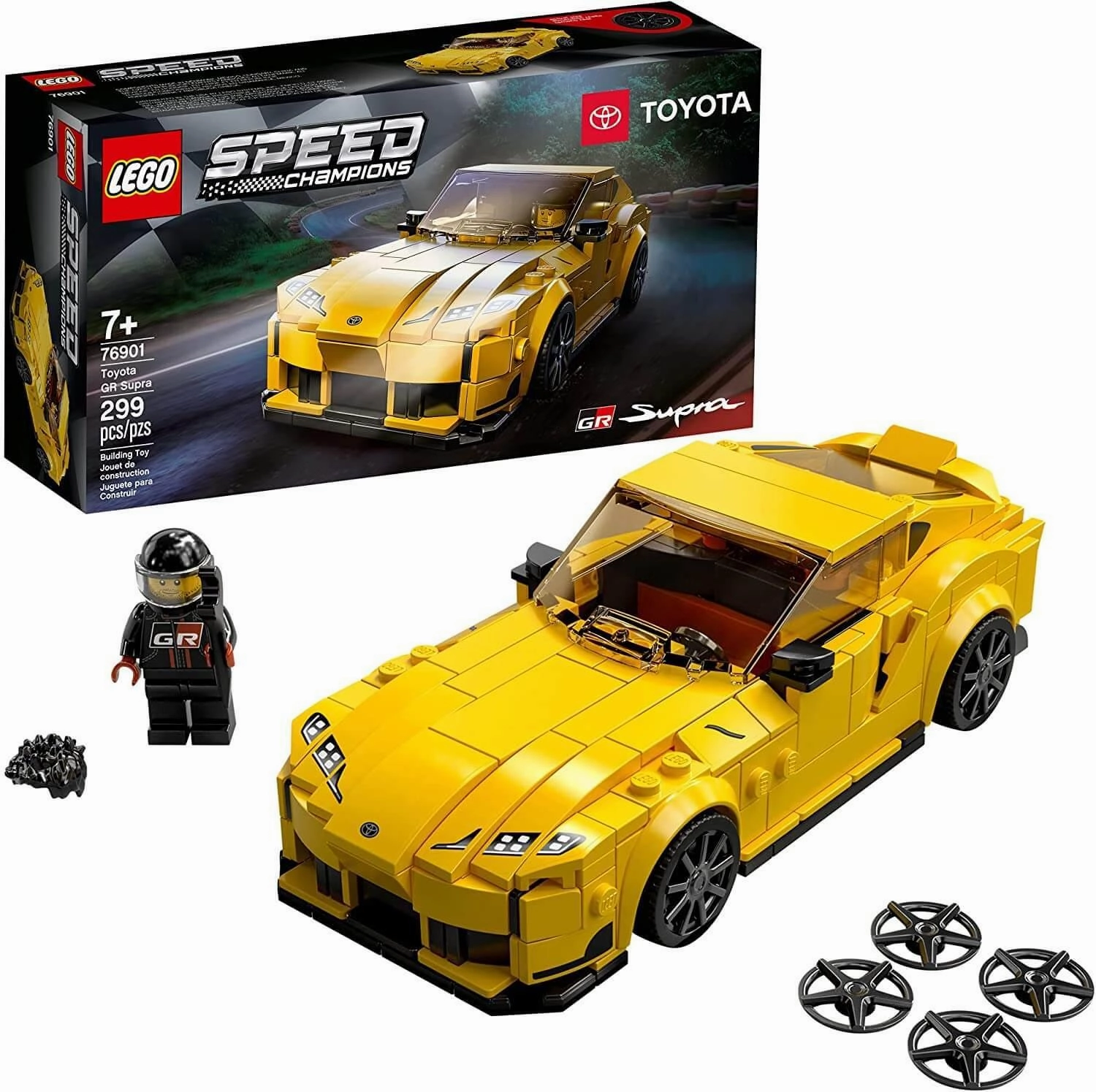 LEGO SPEED CHAMPIONS 76901 Toyota GR Supra Building Toy Car Small Space Battle Statue