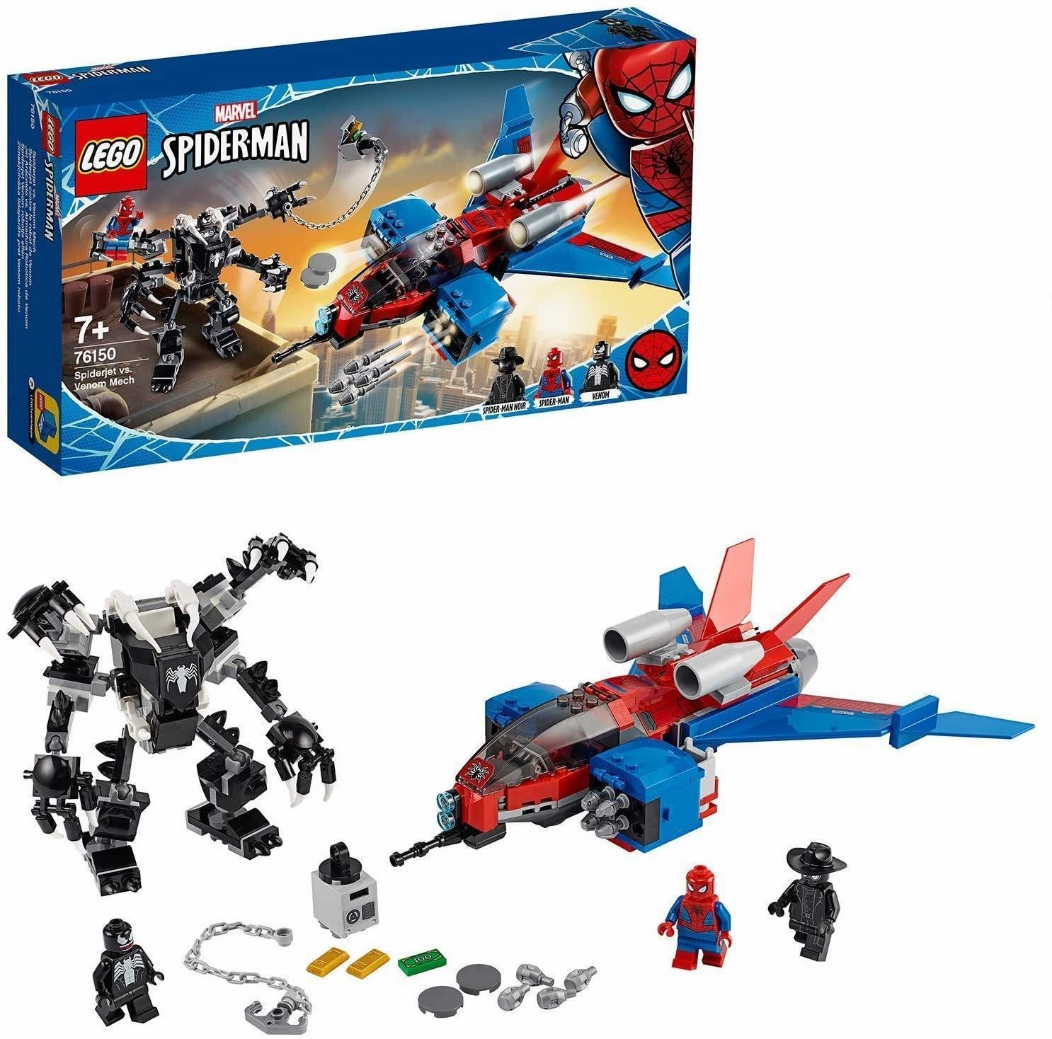 Dedicated Collector LEGO SPIDER-MAN 76150 Spiderjet vs. Venom Mech