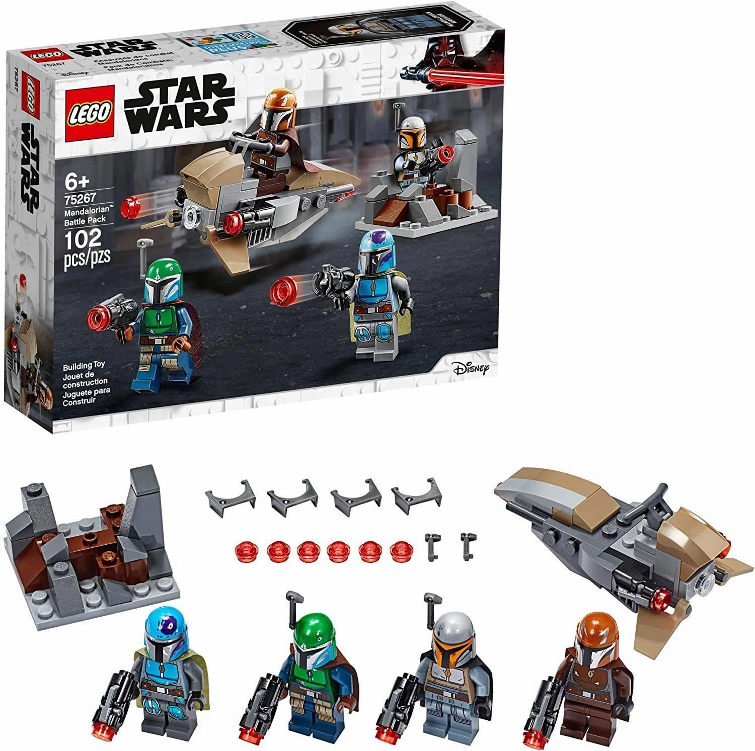 Battle Toy Small Space LEGO STAR WARS 75267 Star Wars Mandalorian Battle Pack Building Set