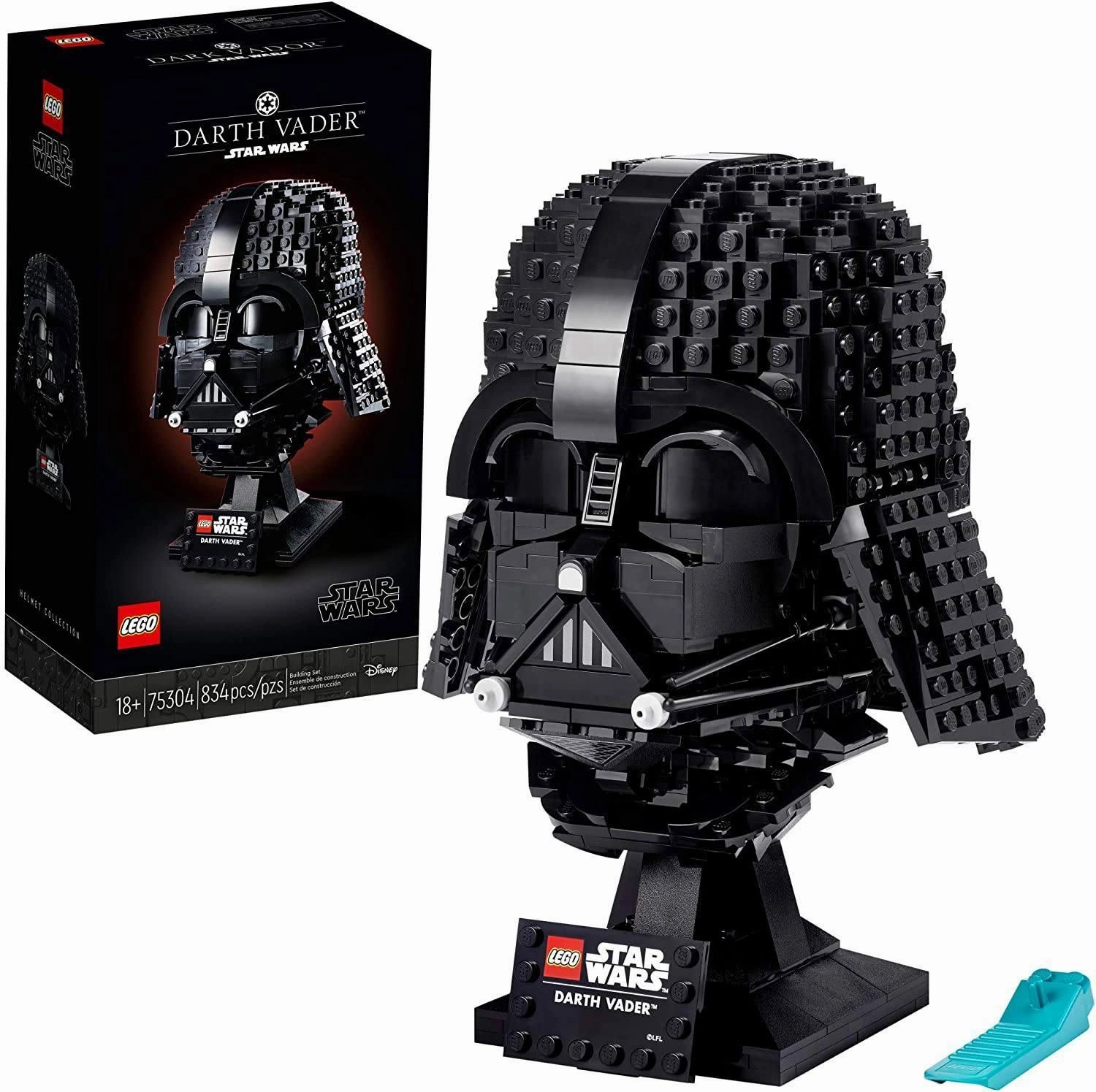LEGO STAR WARS 75304 Star Wars Darth Vader Helmet Set for Adults Weapon Prop Digital Art