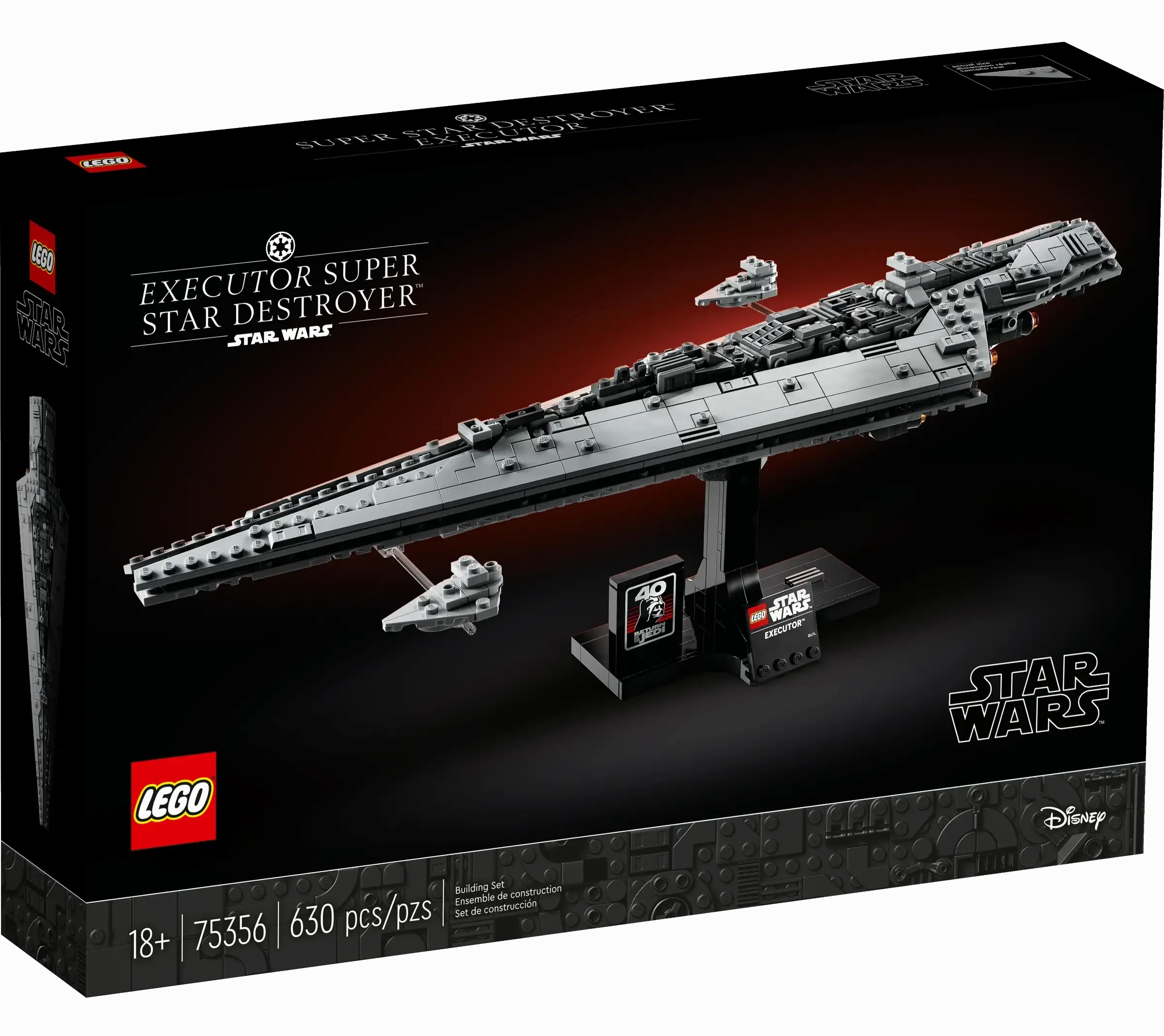 Bookcase Display Personalized Card LEGO STAR WARS 75356 Executor Super Star Destroyer