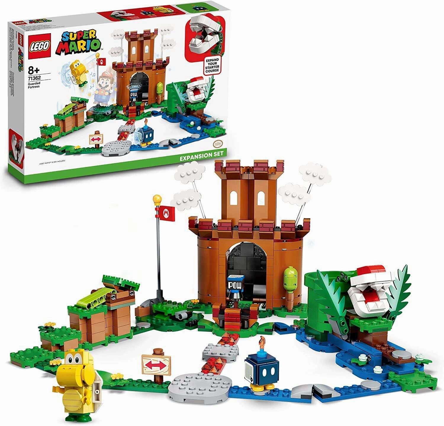 Mid Century LEGO SUPER MARIO 71362 Super Mario Guarded Fortress Expansion Set Buildable Game