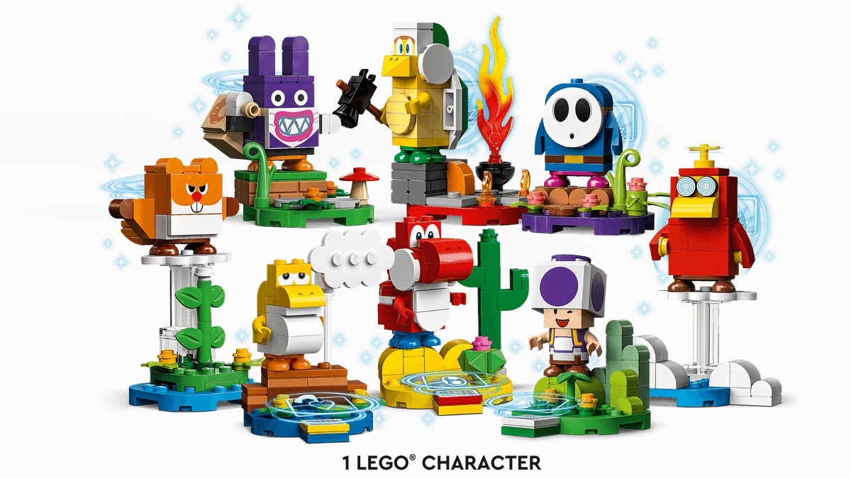 LEGO SUPER MARIO 71410 Character Figure Pack Holiday themed Pearlescent Shine