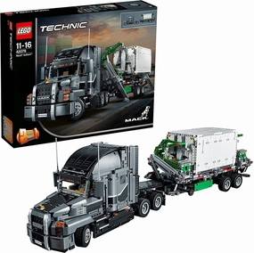 LEGO TECHNIC 42078 Mack Anthem 2 in 1 Garbage Truck Model, Advanced Building Set Graffiti Figure