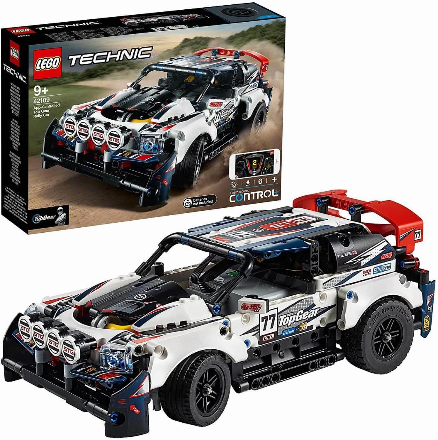 Posable Replica LEGO TECHNIC 42109 CONTROL+ App-Controlled Top Gear Rally Car