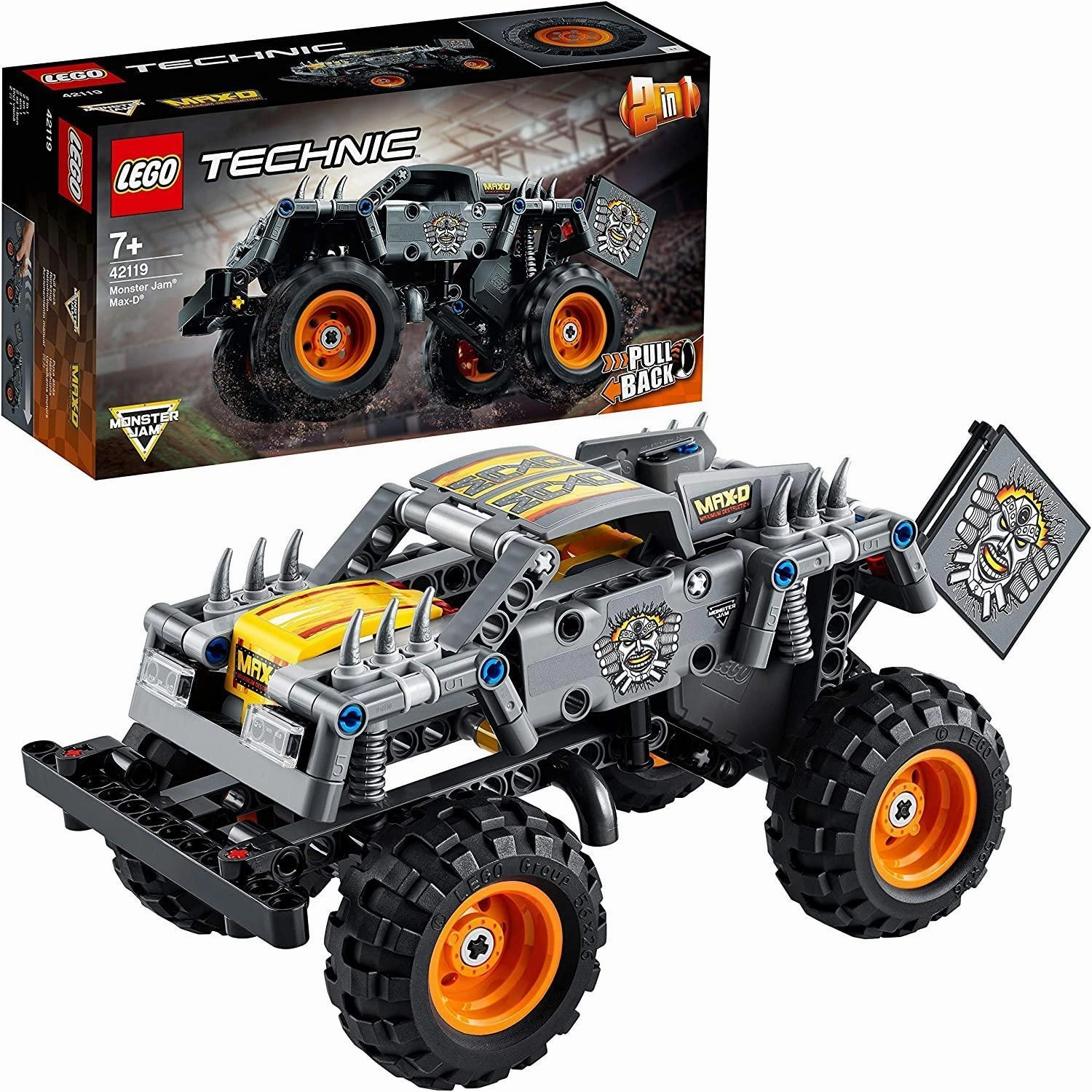 Stylized Art LEGO TECHNIC 42119 Monster Jam Max-D Truck Building Set