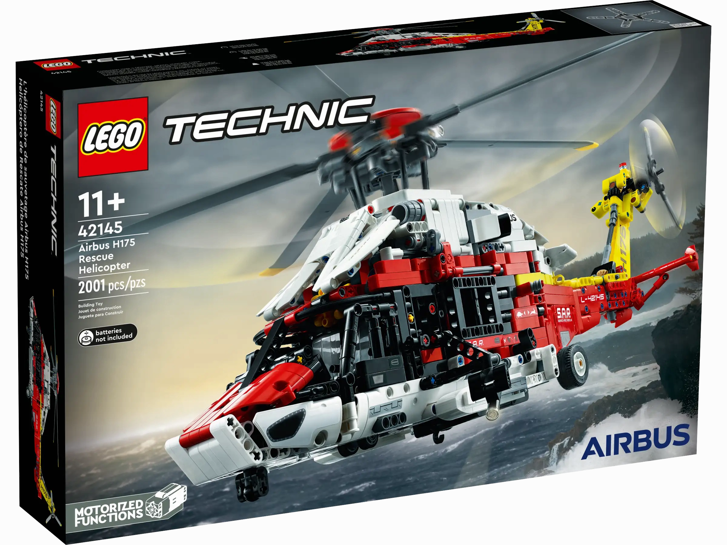 Antique Reproduction Digital Art LEGO TECHNIC 42145 Airbus H175 Rescue Helicopter