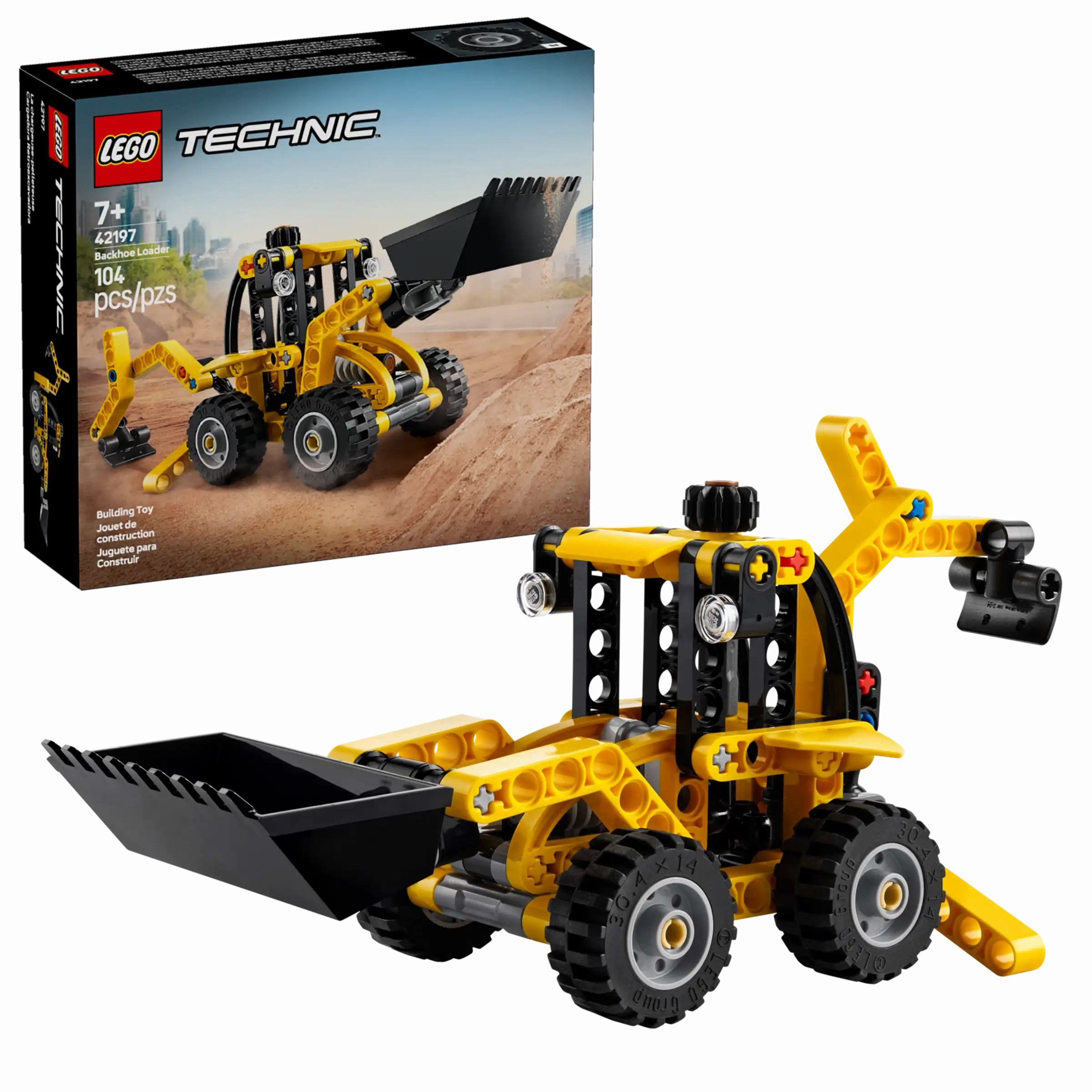 LEGO TECHNIC 42197 Backhoe Loader Collectors Replica