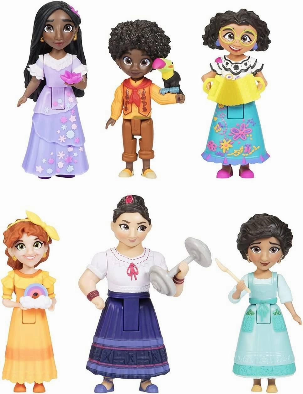 Disney Encanto Doll Figures, The Madrigal Family 6-Pack Set Exhibition Ready