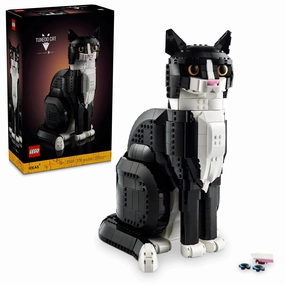 Paper Model Cultural Heritage LEGO IDEAS 21349 Tuxedo Cat