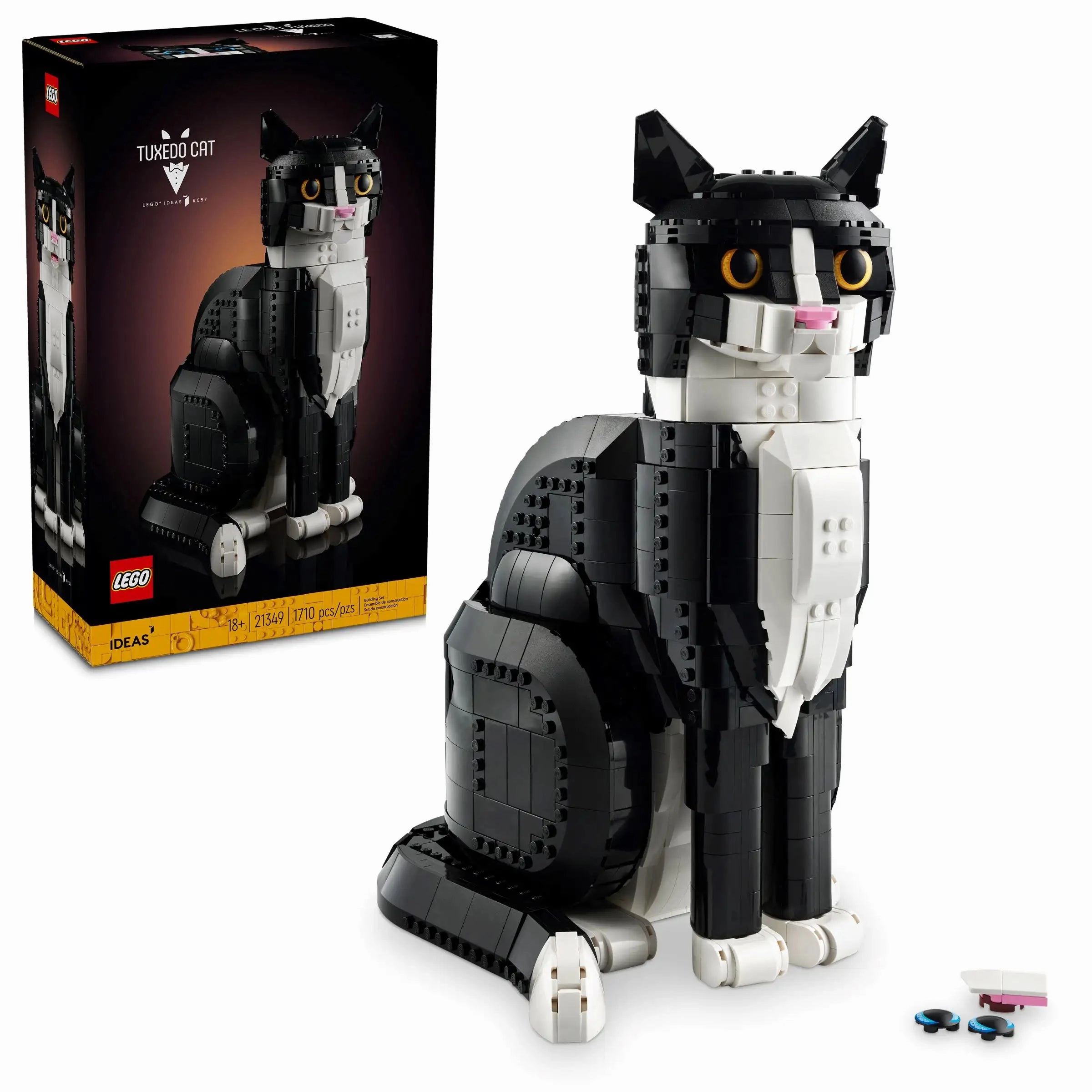 LEGO IDEAS 21349 Tuxedo Cat Passionate Pursuit Glow In Dark
