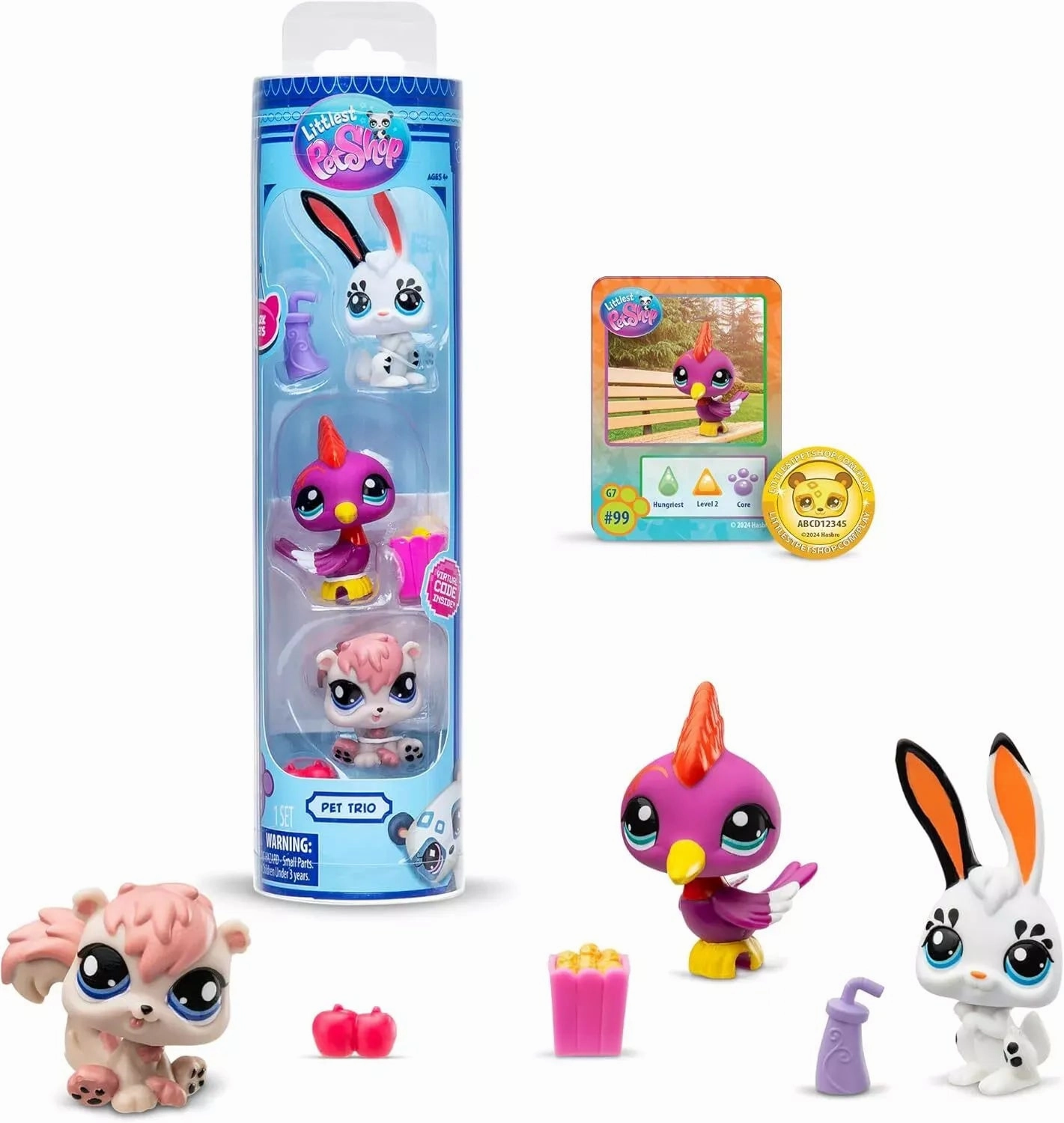 Littlest Pet Shop Pet Trio Collector Tube Series 3 - Assorted Construction Vehicle