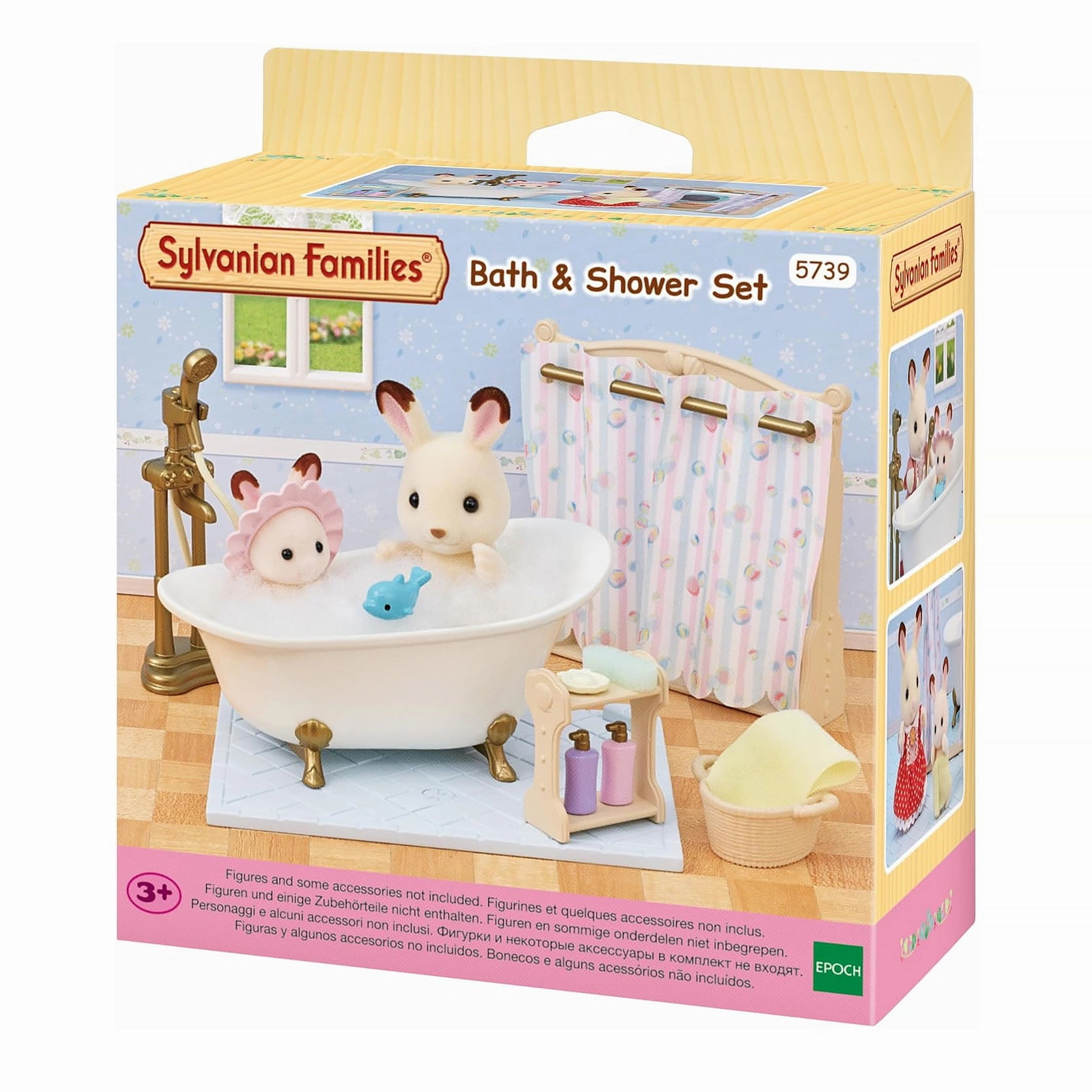 Sylvanian Families Bath & Shower Set Anime Character
