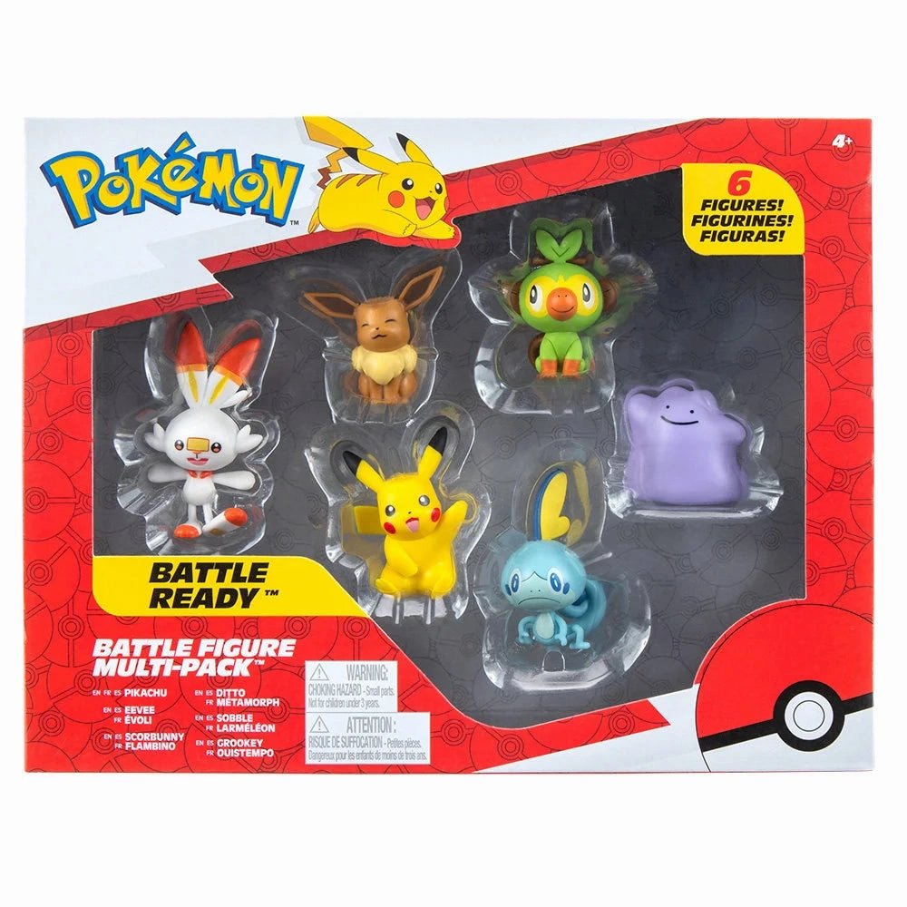 Pok??mon Battle-Ready Battle Figure Multi-Pack 6 Pce Staircase Decor Pokemon Creature