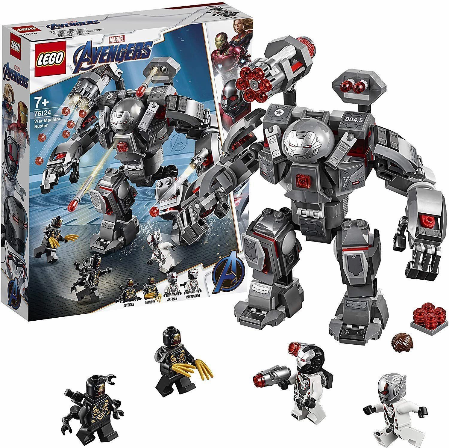 LEGO MARVEL Avengers War Machine Buster 76124 Building Kit (362 Pieces) Collectors Replica
