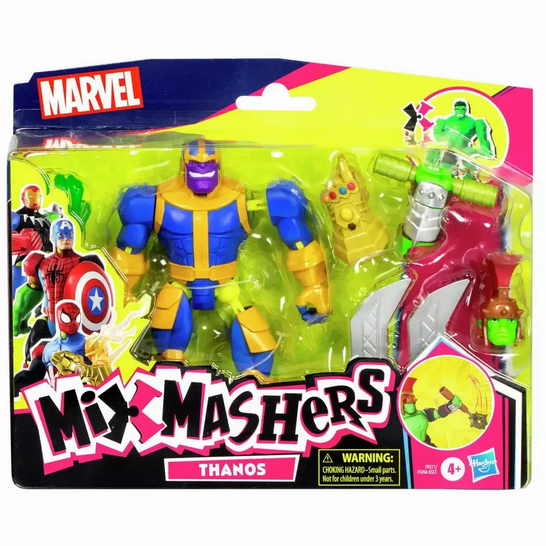 Marvel Avengers Mixmashers Deluxe Action Figures - Assorted Kneeling Pose Patterned Fabric