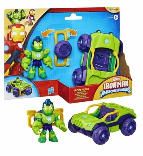Storybook Figure Marvel Iron Man and His Awesome Friends Vehicle and Figure Iron Hulk